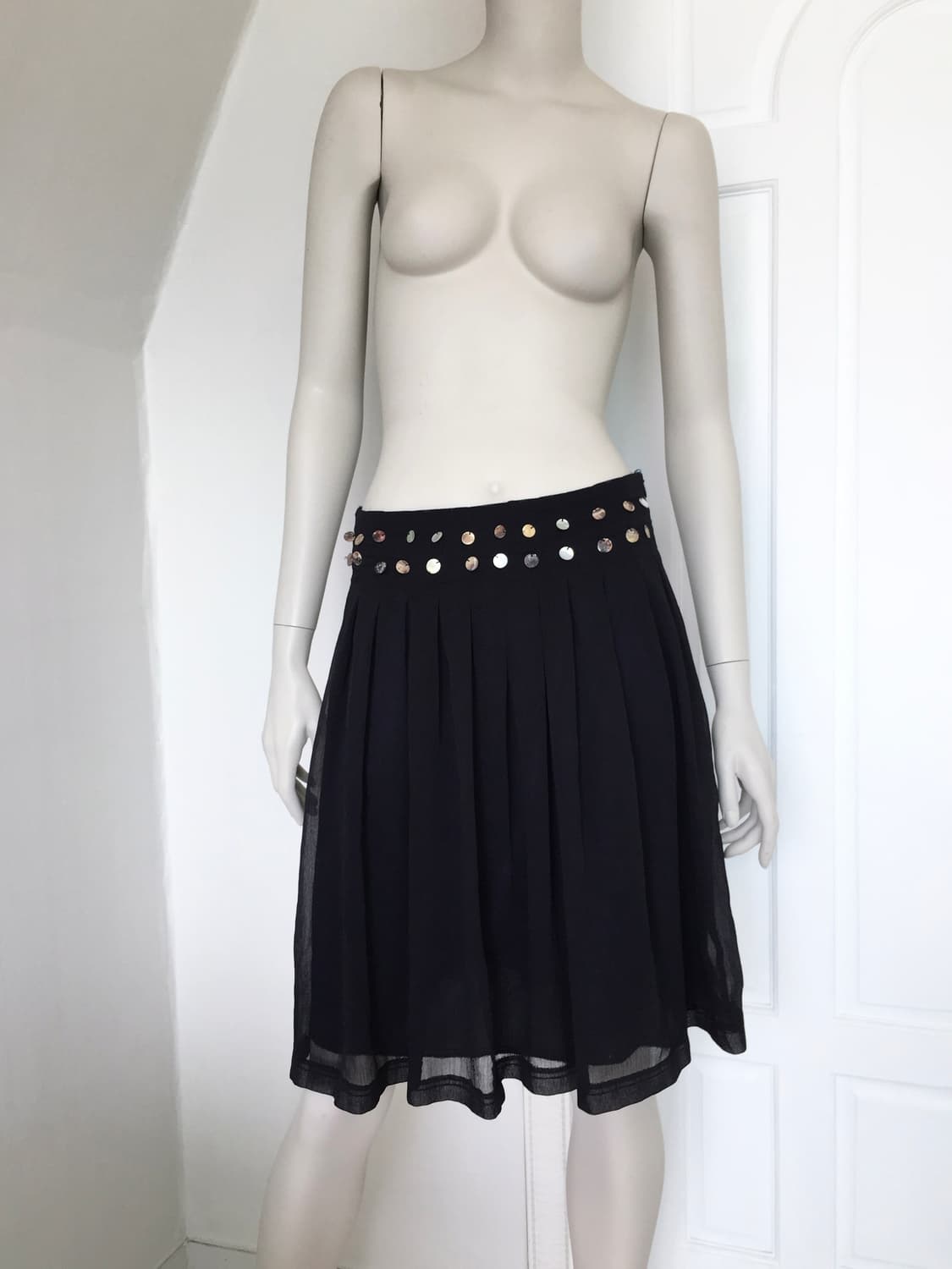 Paris Brand Shell button Pleats skirt 상품이미지2