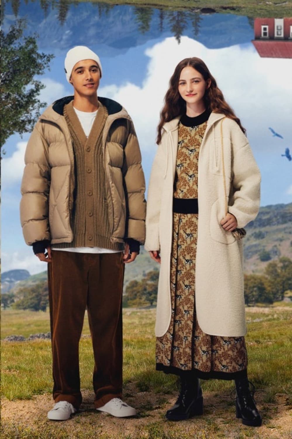 Gu 언더커버 패디드 퀼팅 재킷 S [블랙, 베이지] 상품이미지3