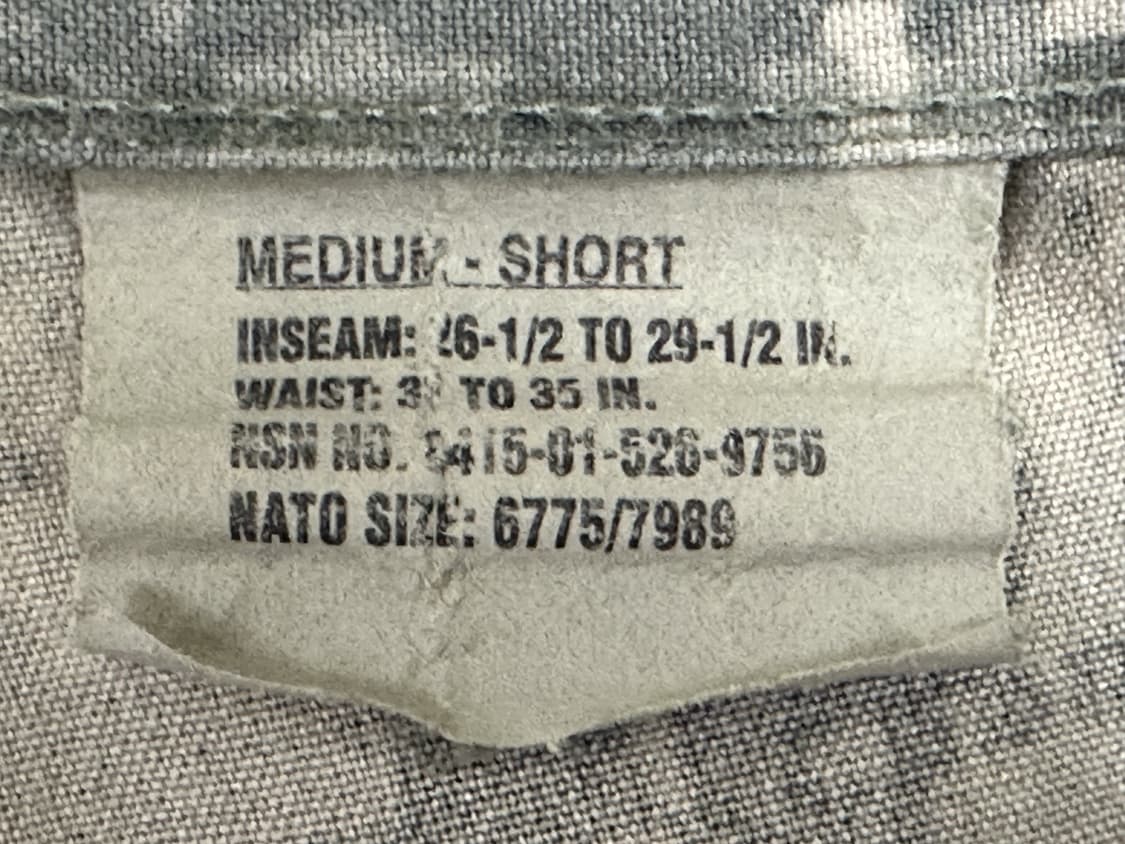 미군 구형 ACU 전투복 바지 하의 (M/S) (L) 상품이미지7