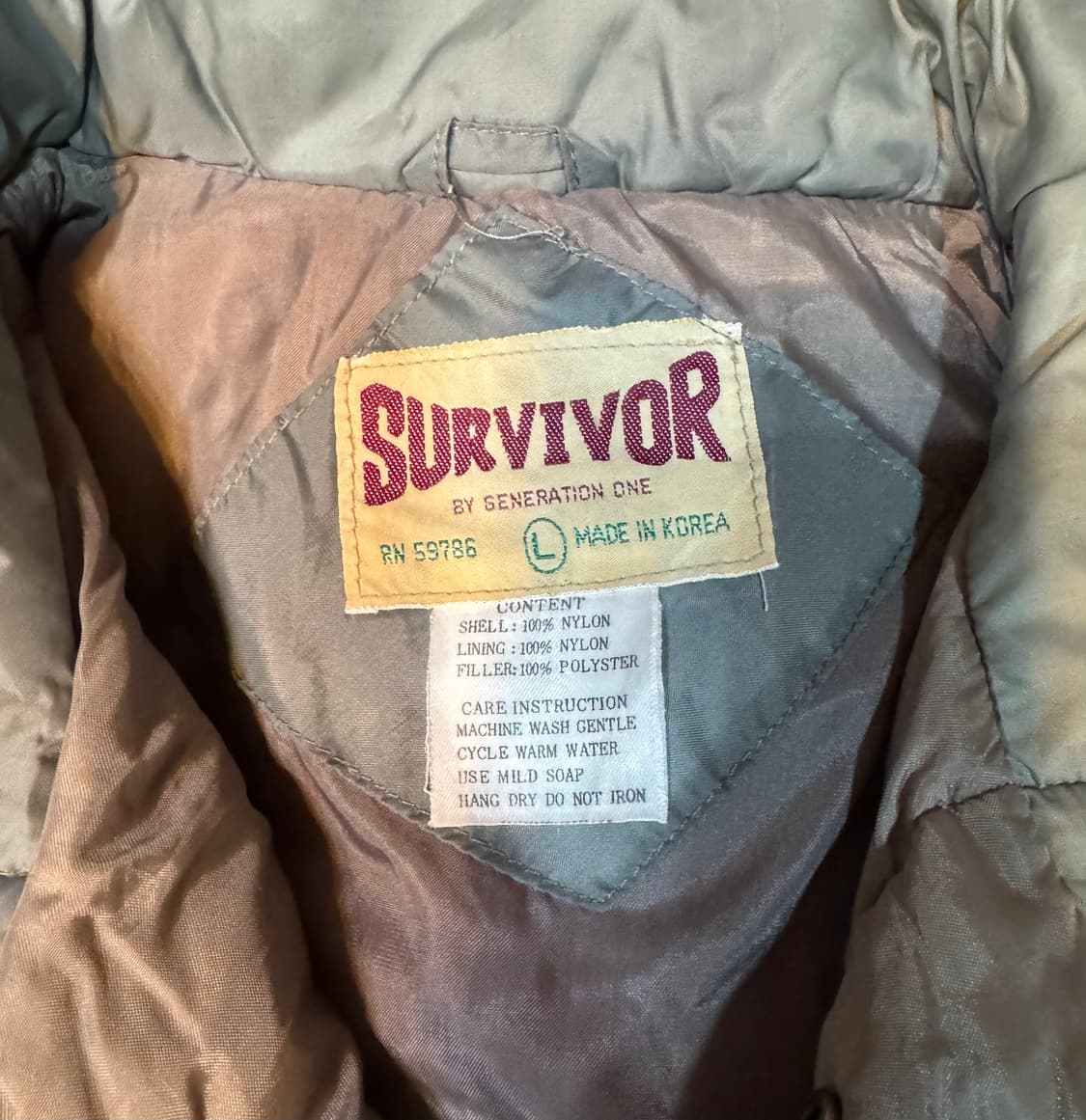 빈티지 패딩 베스트 "L" (507) 상품이미지4