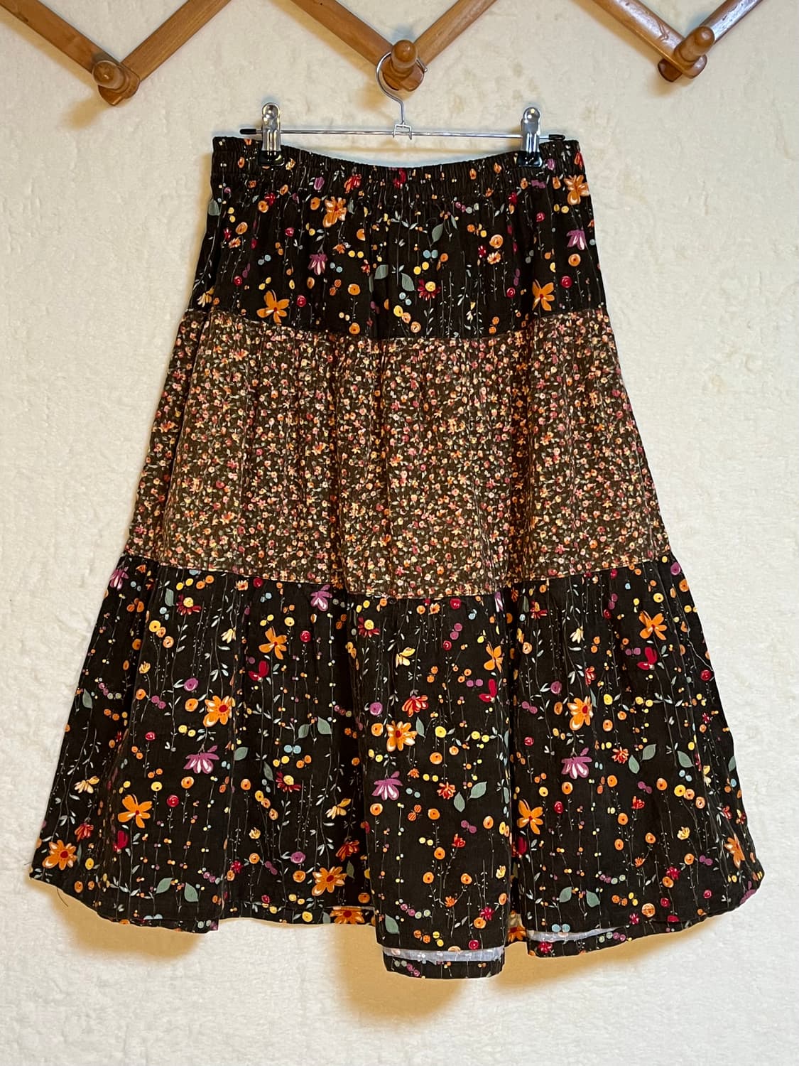 빈티지 모리걸 코듀로이 패치 스커트 상품이미지1