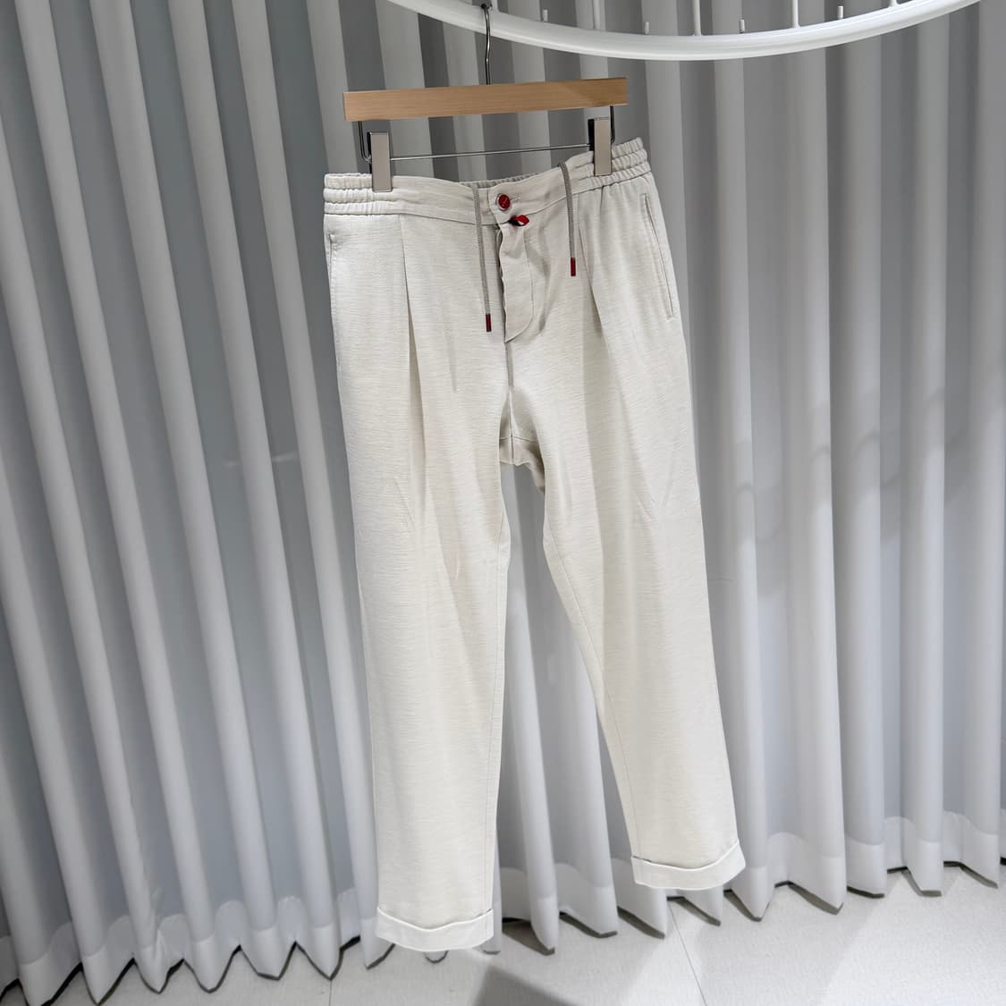 (A+/32) / 키톤 드로스트링 울 코튼 린넨 트레이닝 팬츠 상품이미지3