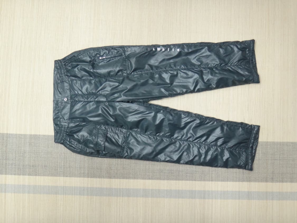 (38인치) 블랙앤화이트 골프 남성용 패딩 바지 상품이미지2