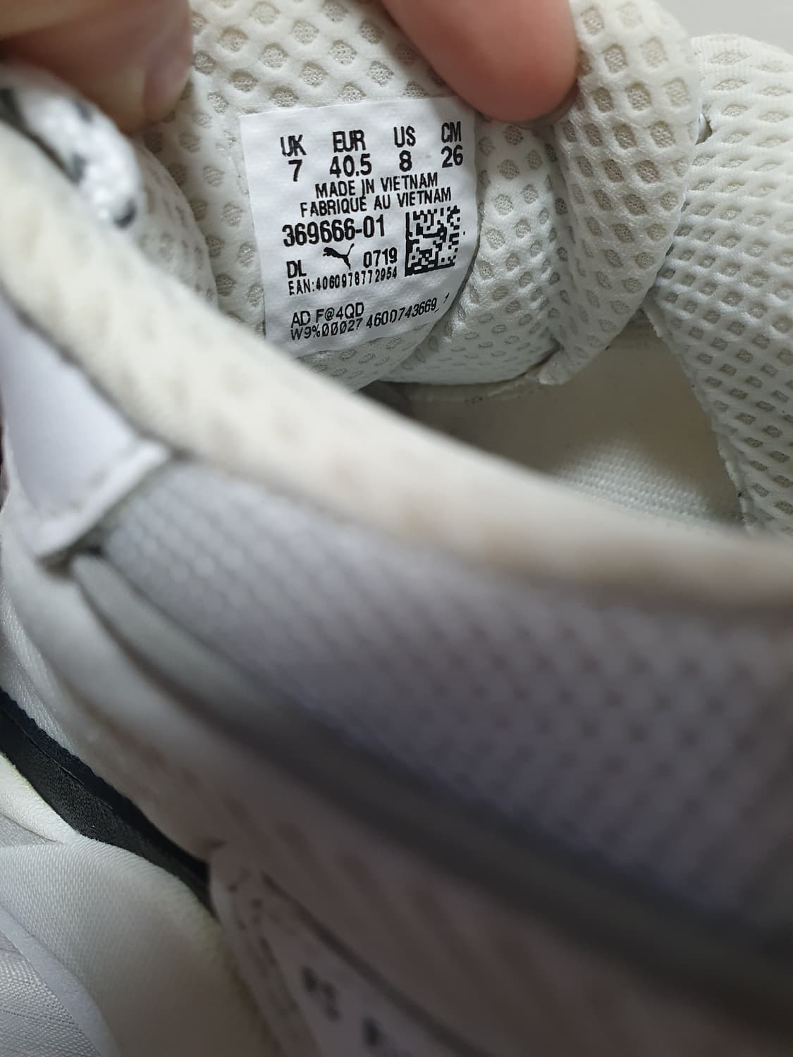 260mm 푸마 RS-X 코어 화이트 블랙 상품이미지9