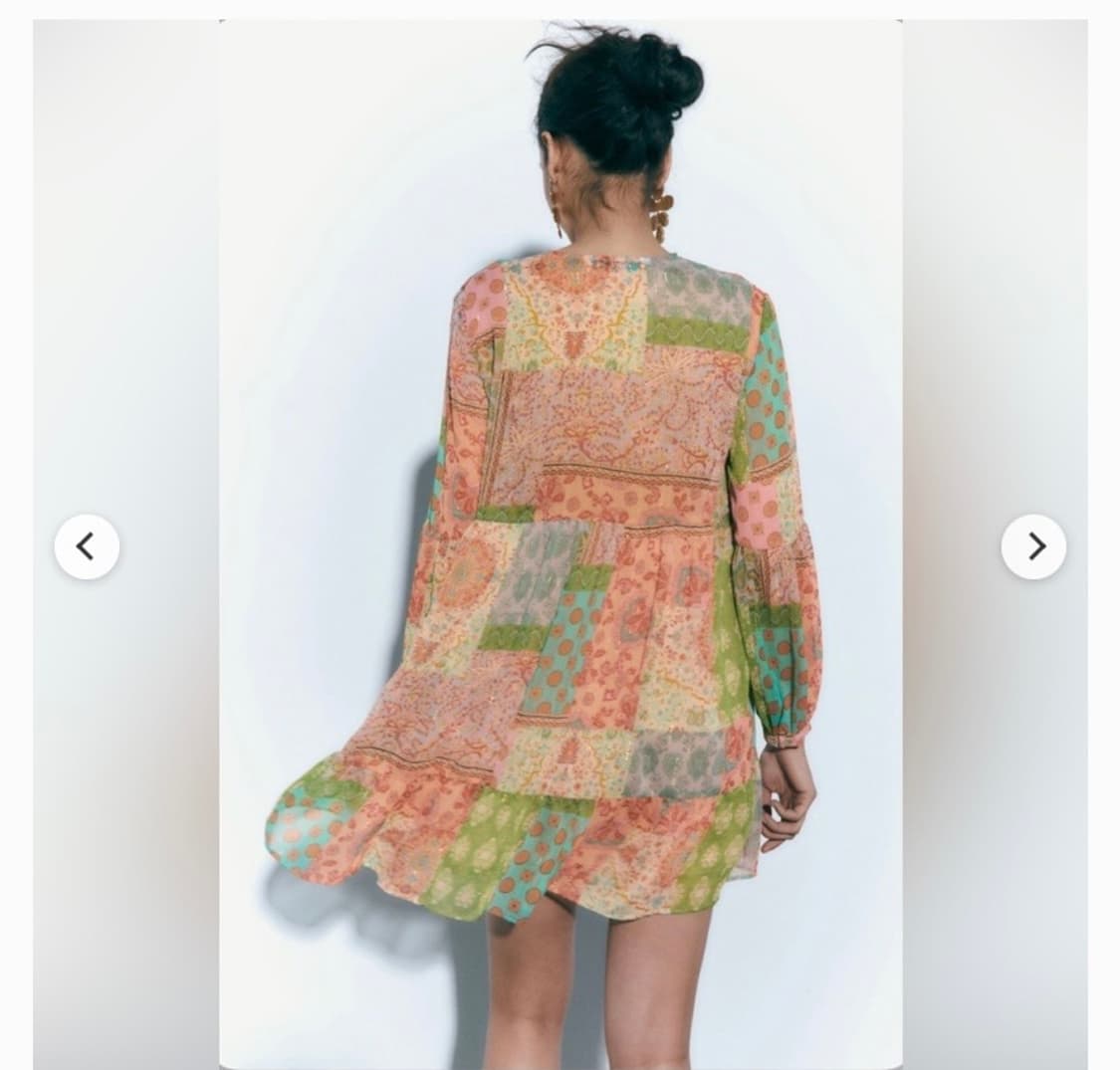 자라 패치워크 원피스 상품이미지4