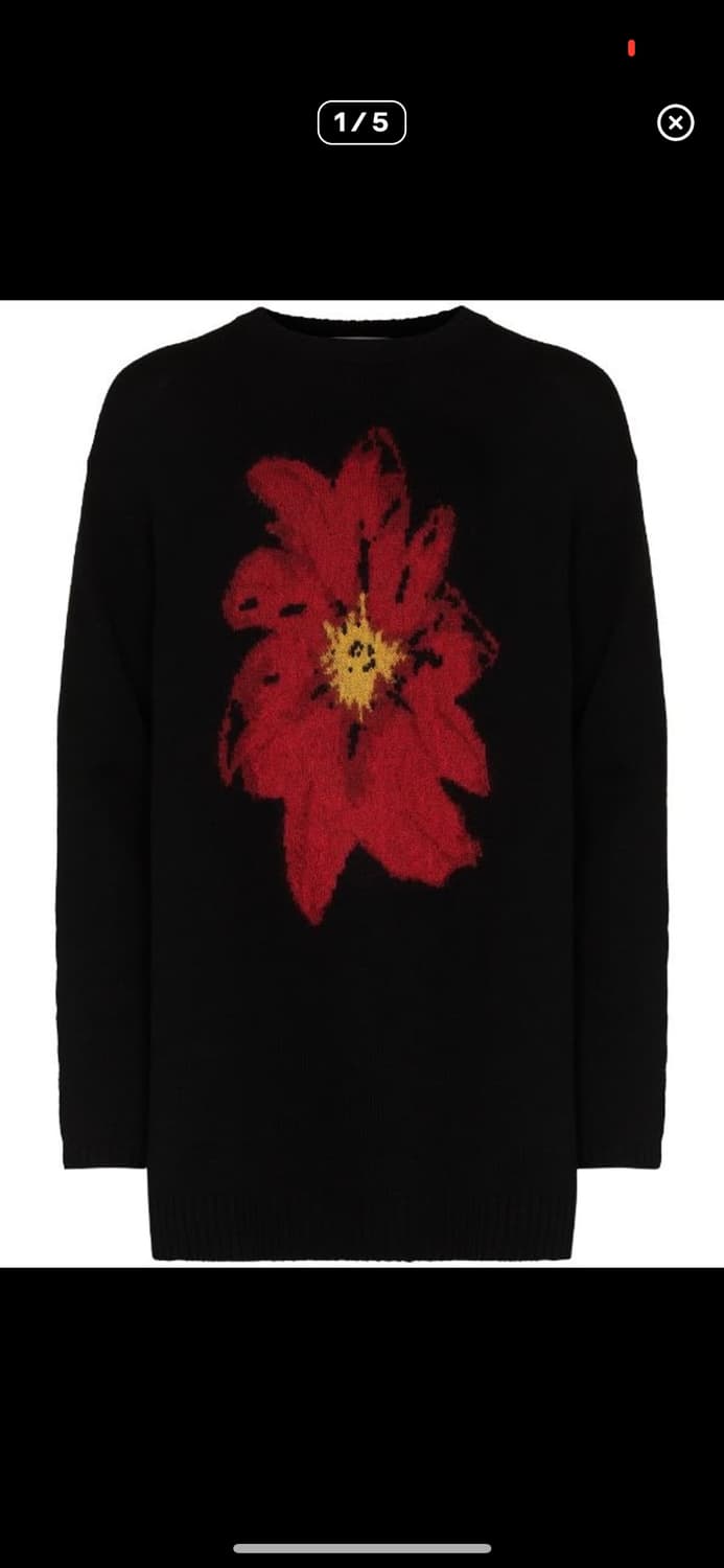 요지야마모토 뿌르옴므 플로랄 니트 3 상품이미지1