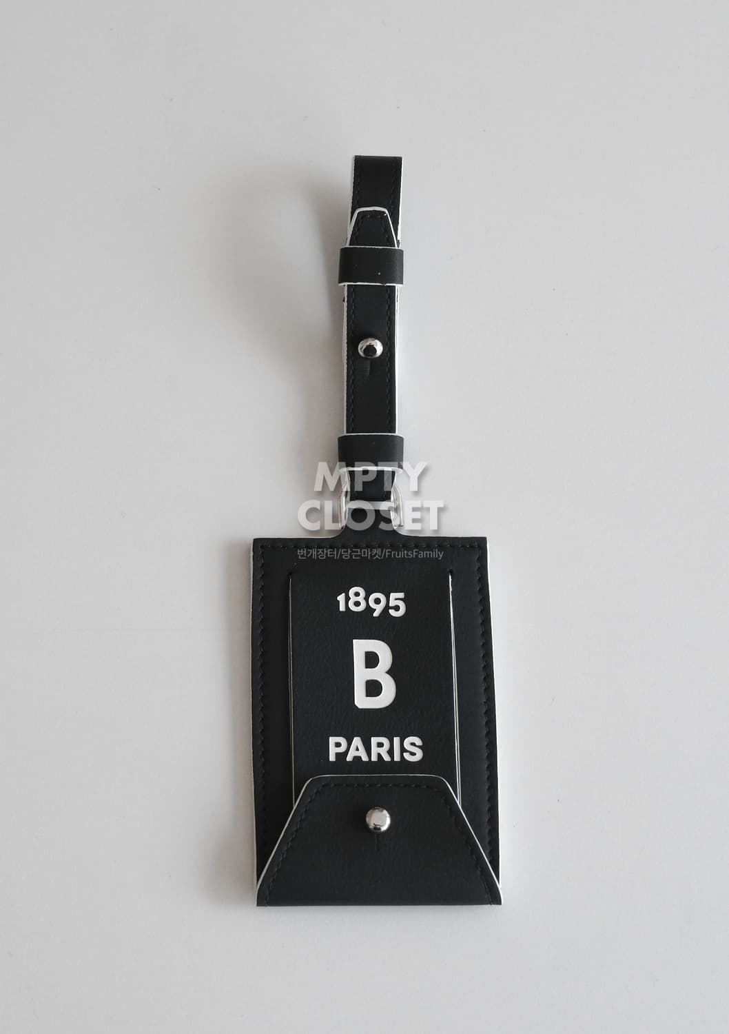 벨루티 B로고 레더 러기지택 네임택 상품이미지5