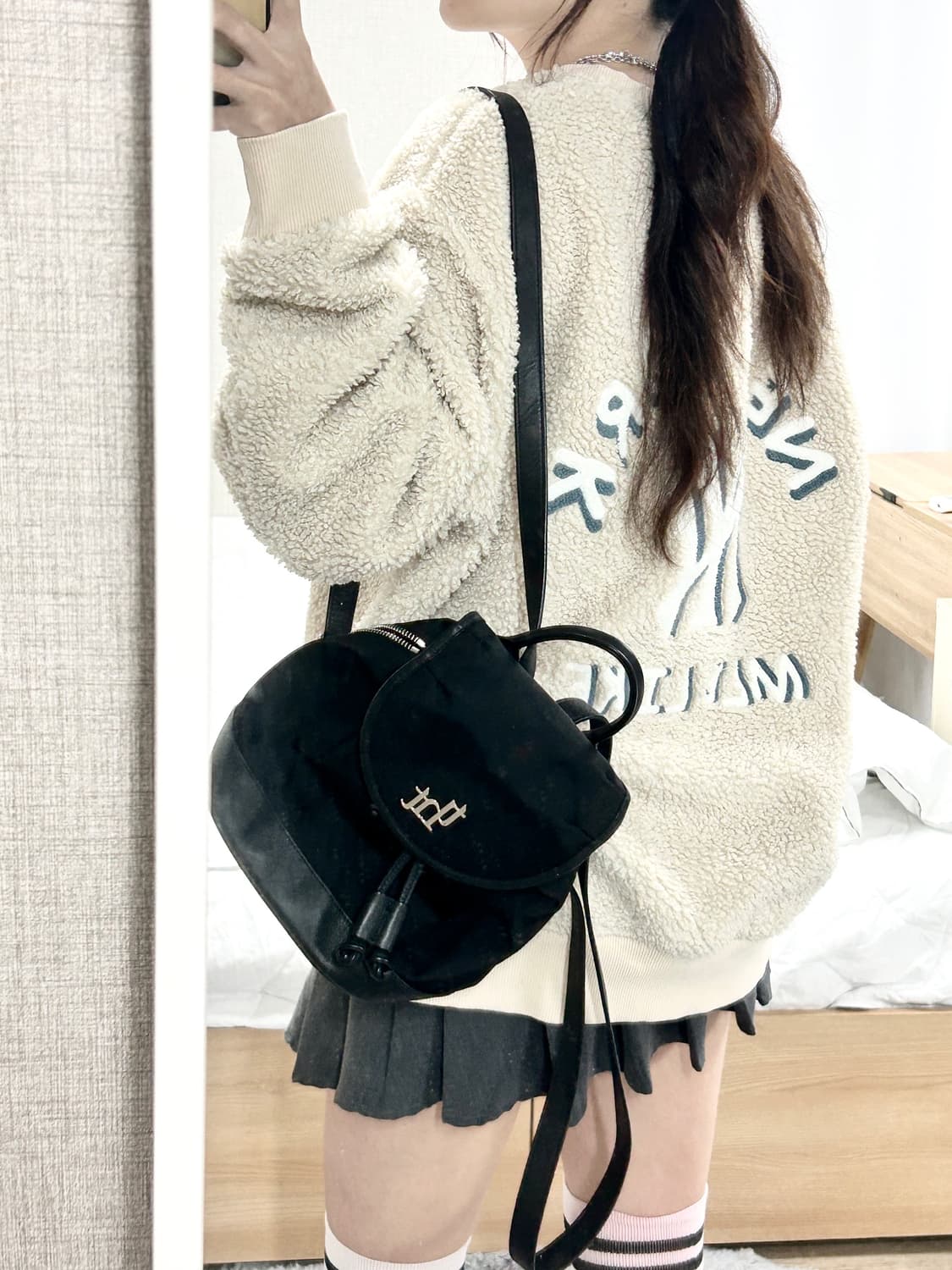 MLB 뉴욕양키스 빅로고 뽀글이 맨투맨 상품이미지1