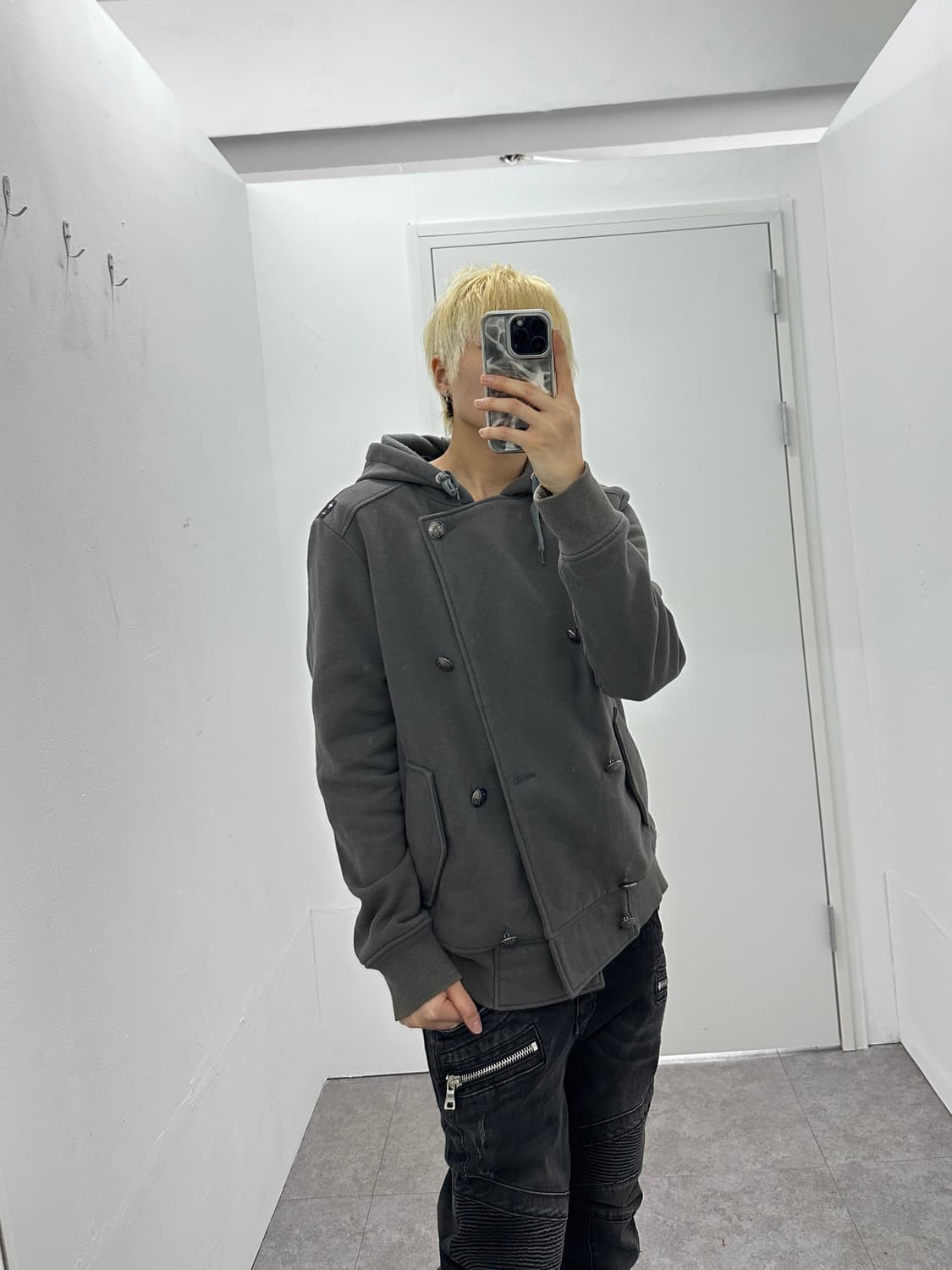 Vintage double buttoned hood jacket 상품이미지6