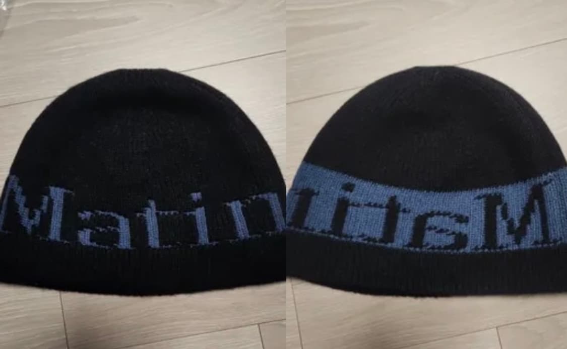 마뗑킴 비니 LOGO JACQUARD KNIT BEANIE IN BLAC 상품이미지3