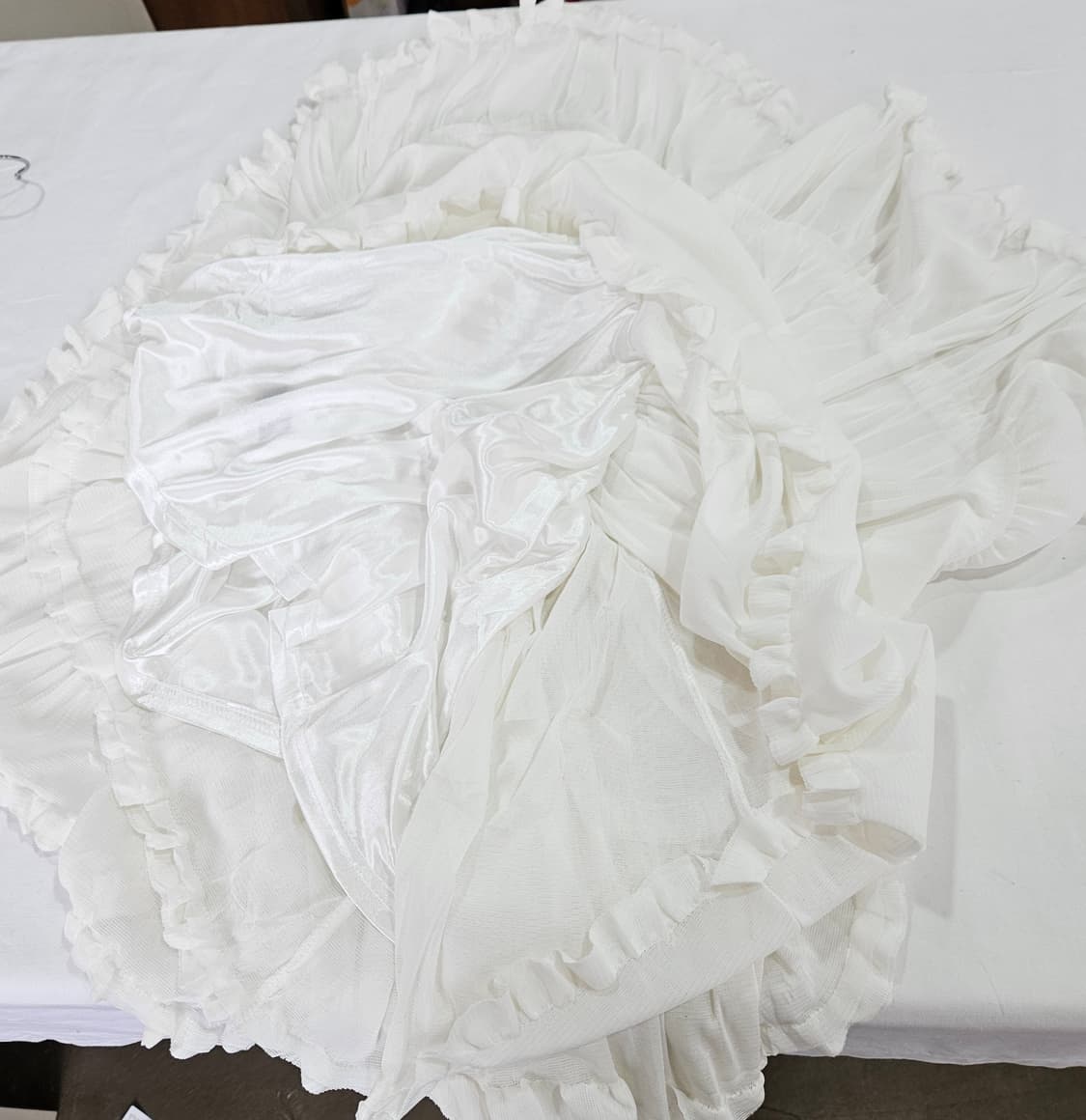 화이트 캉캉 미니 스커트 상품이미지6