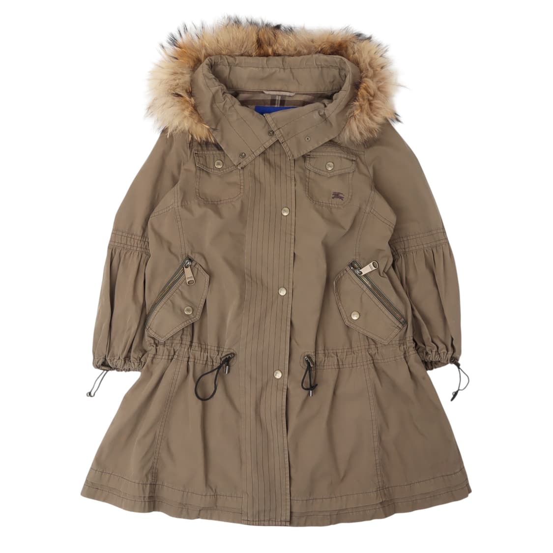 버버리 블루라벨 퍼 후디 멀티포켓 야상 자켓 상품이미지1