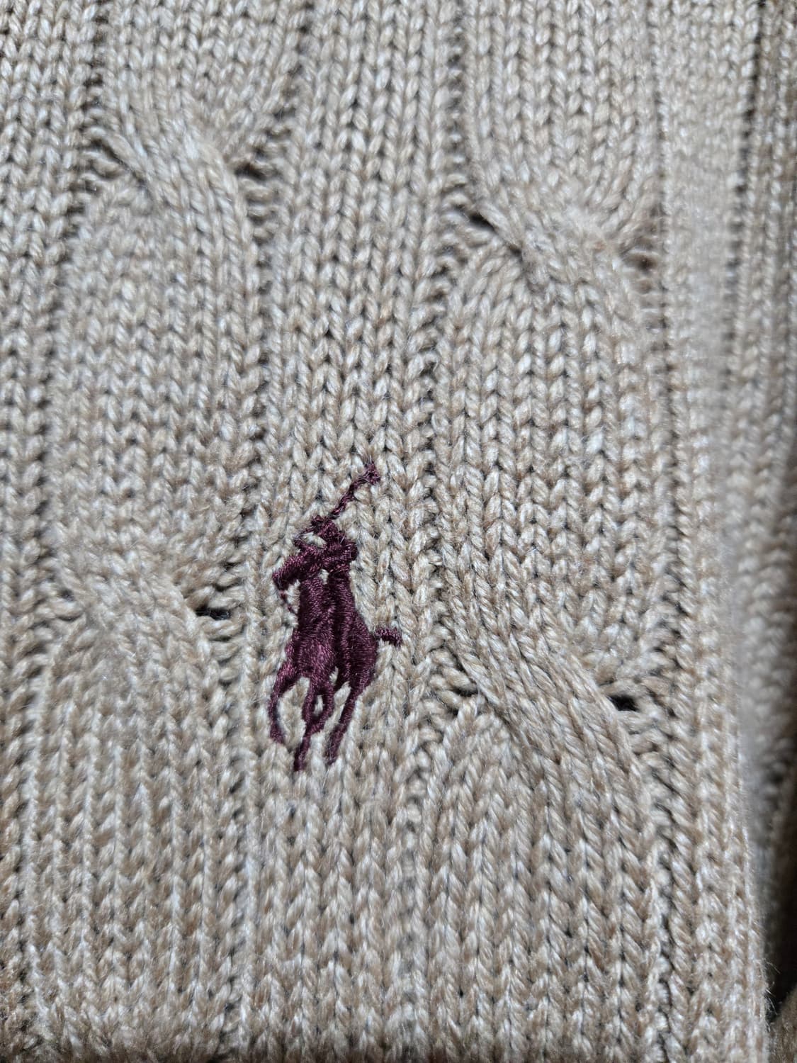 폴로 랄프로렌 실크 케이블 니트 상품이미지3