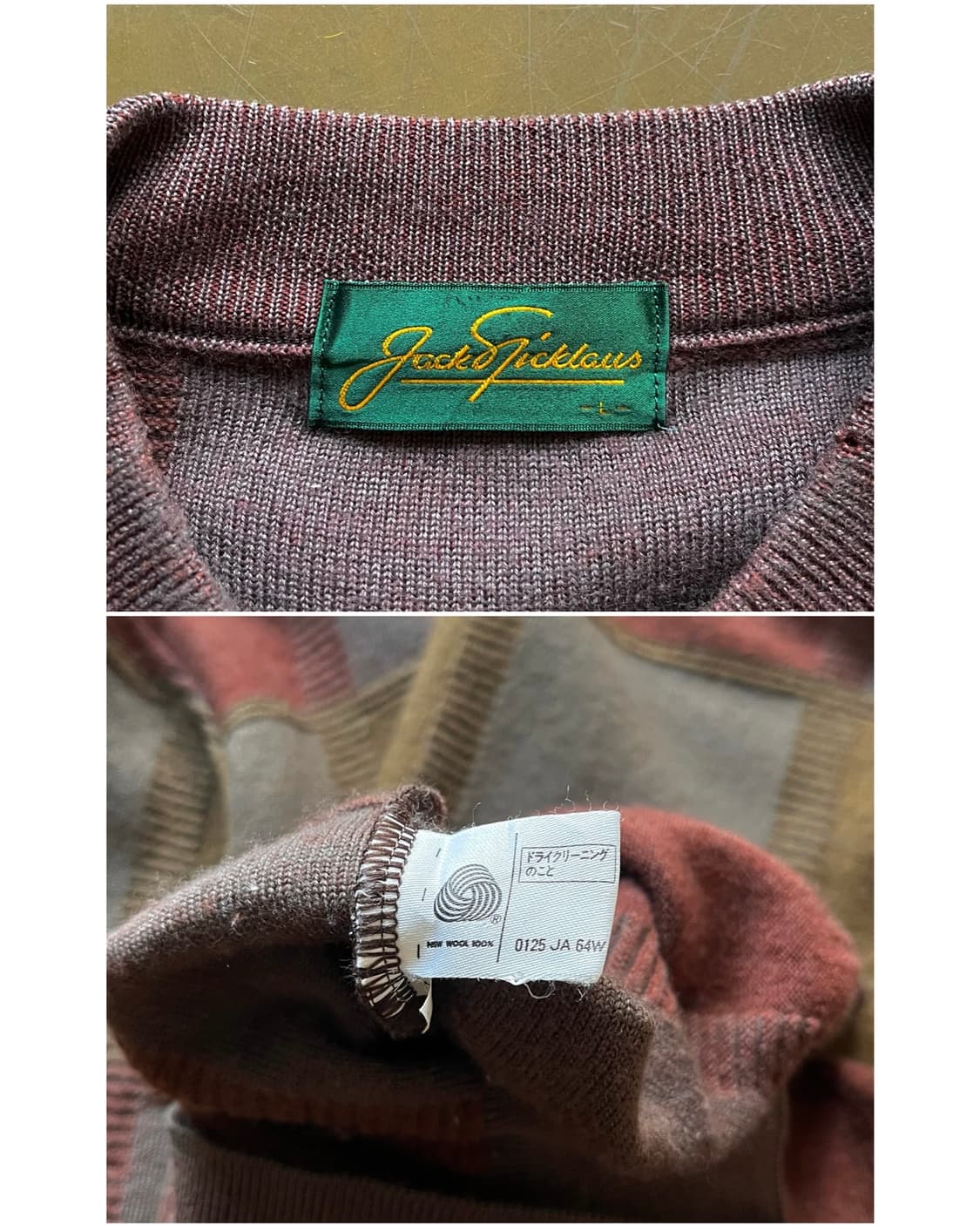 1990s Jack Nicklaus Wool Knit Sweater 상품이미지8