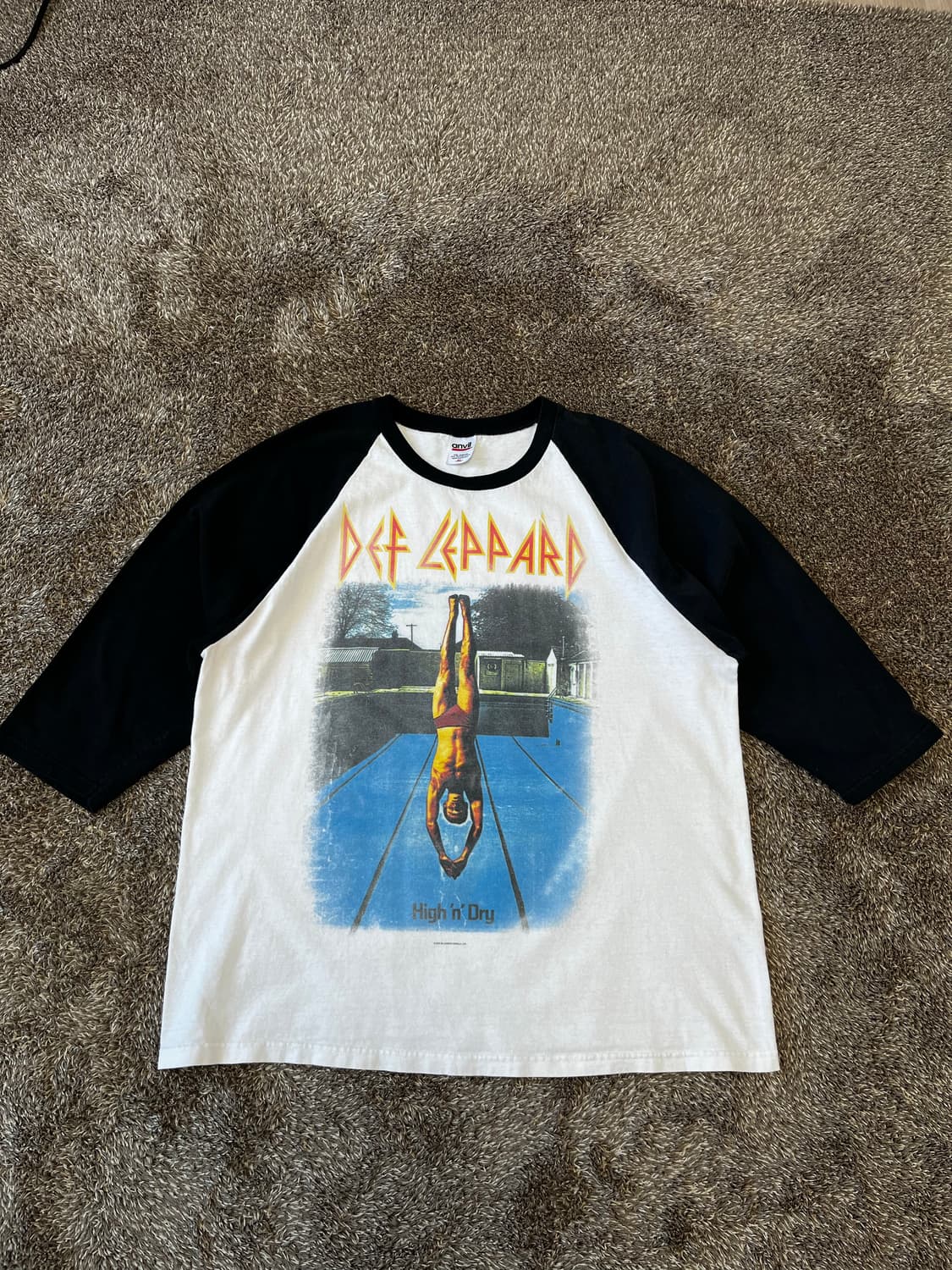 00s def leppard 빈티지 데프 레퍼드 밴드티 레글런 상품이미지2