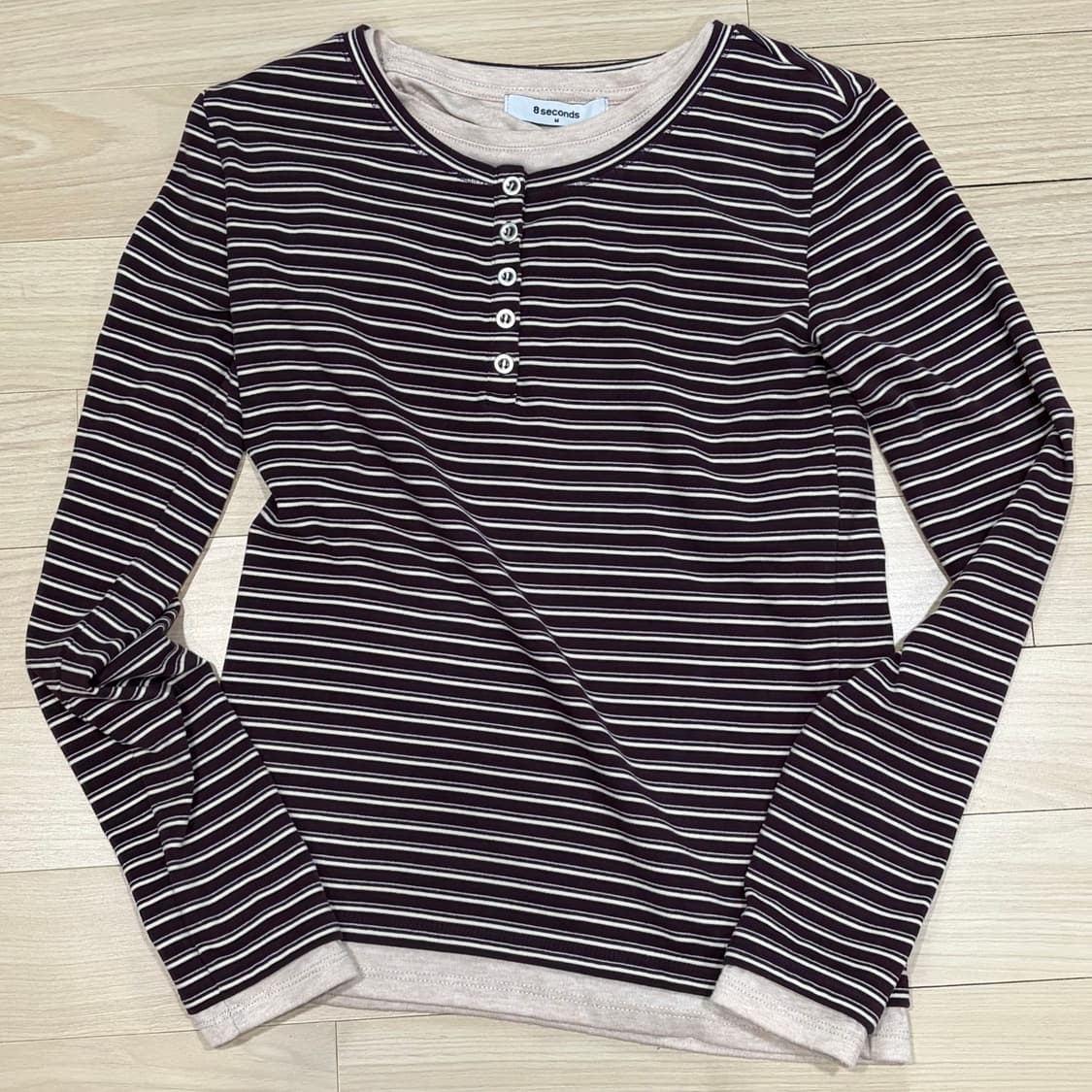 8 seconds 레이어드 긴팔티 상품이미지1