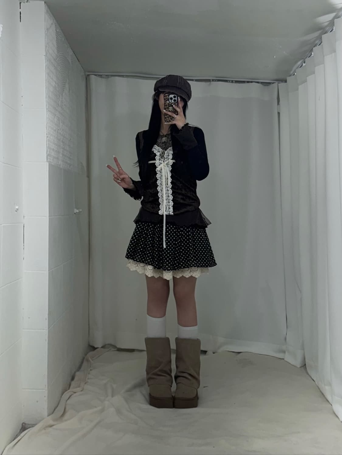 브라운 데일리 니혼진 오리엔탈 갸루 코디세트  상품이미지3