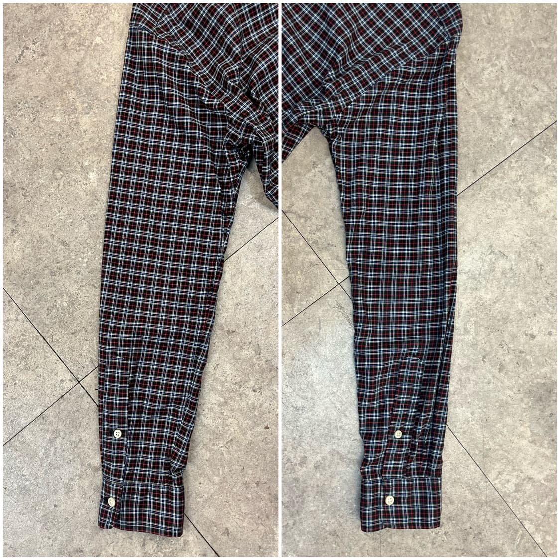 폴로 랄프로렌 슬림핏 체크 셔츠 블랙 S #csz3741 상품이미지8