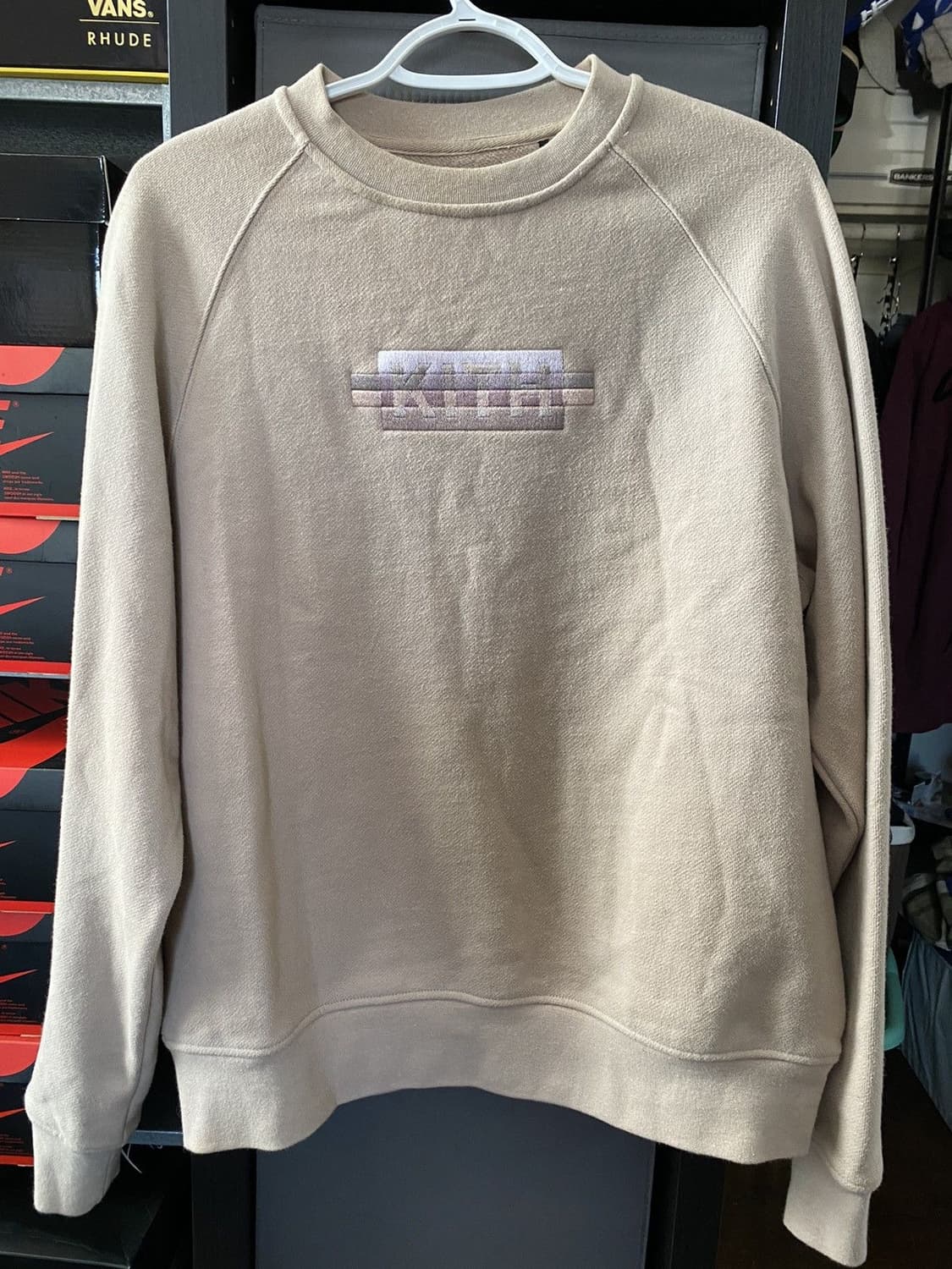 KITH 키스 스트라이크 박스 로고 윌리엄스 크루넥 엘에이 한정 상품이미지1