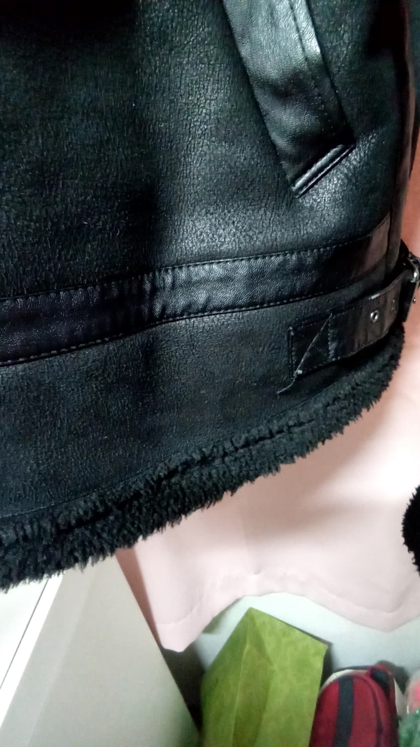 에비 에이터 블랙 무스탕 상품이미지4