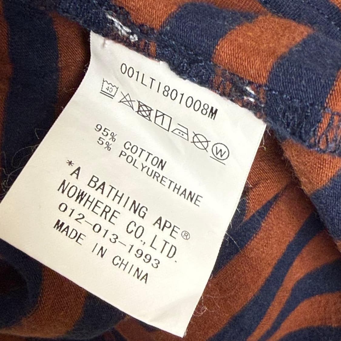 베이프 디스차지 컬리지 후프 롱슬리브 티셔츠 상품이미지6