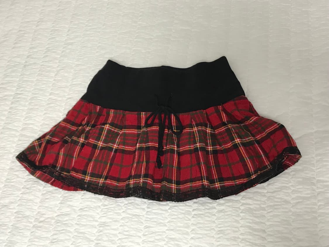 Tralala 갸루 트랄라 타탄 체크 벤딩 스커트 마즈 디아 상품이미지2