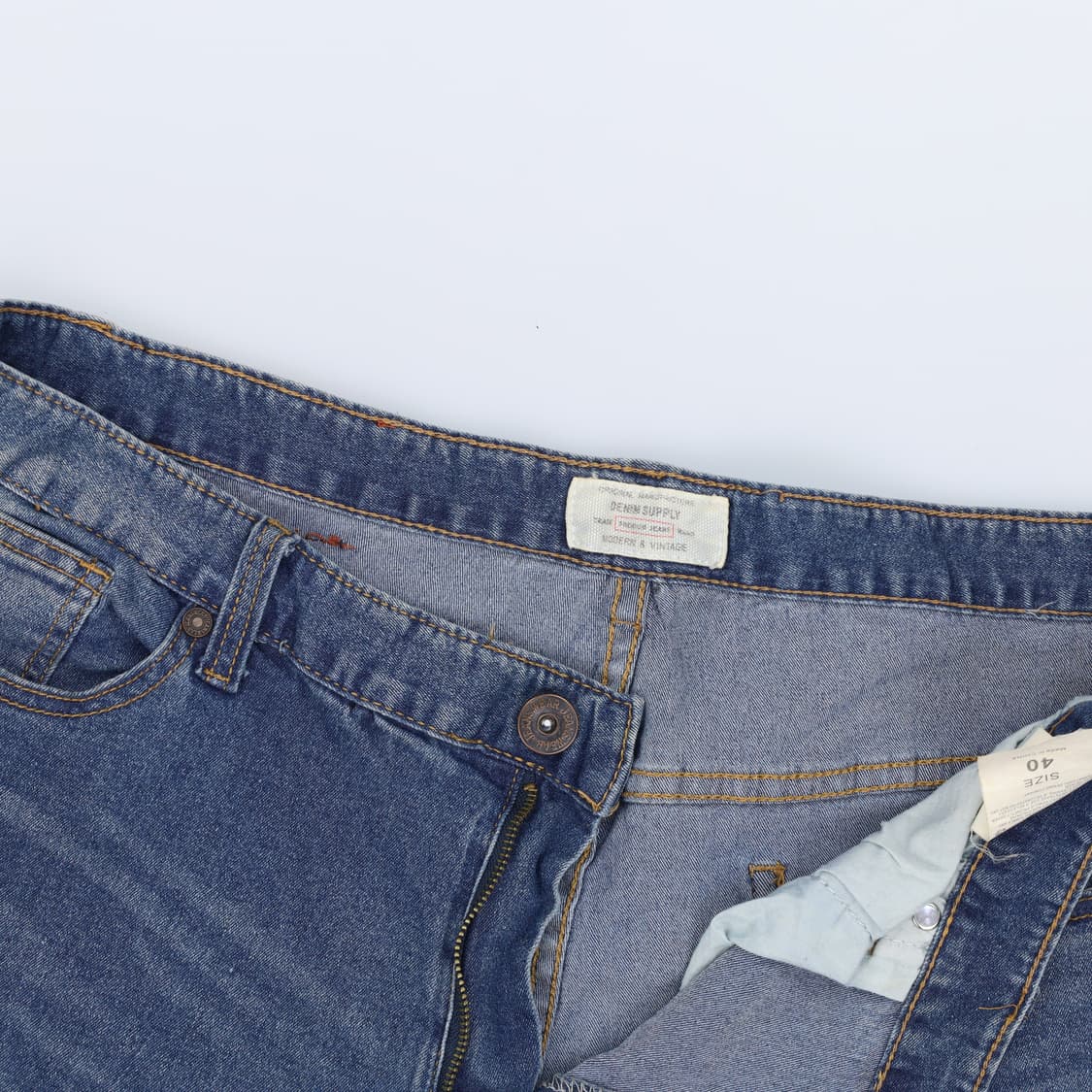 40 모던빈티지 워싱 데님팬츠 0310H1 상품이미지3