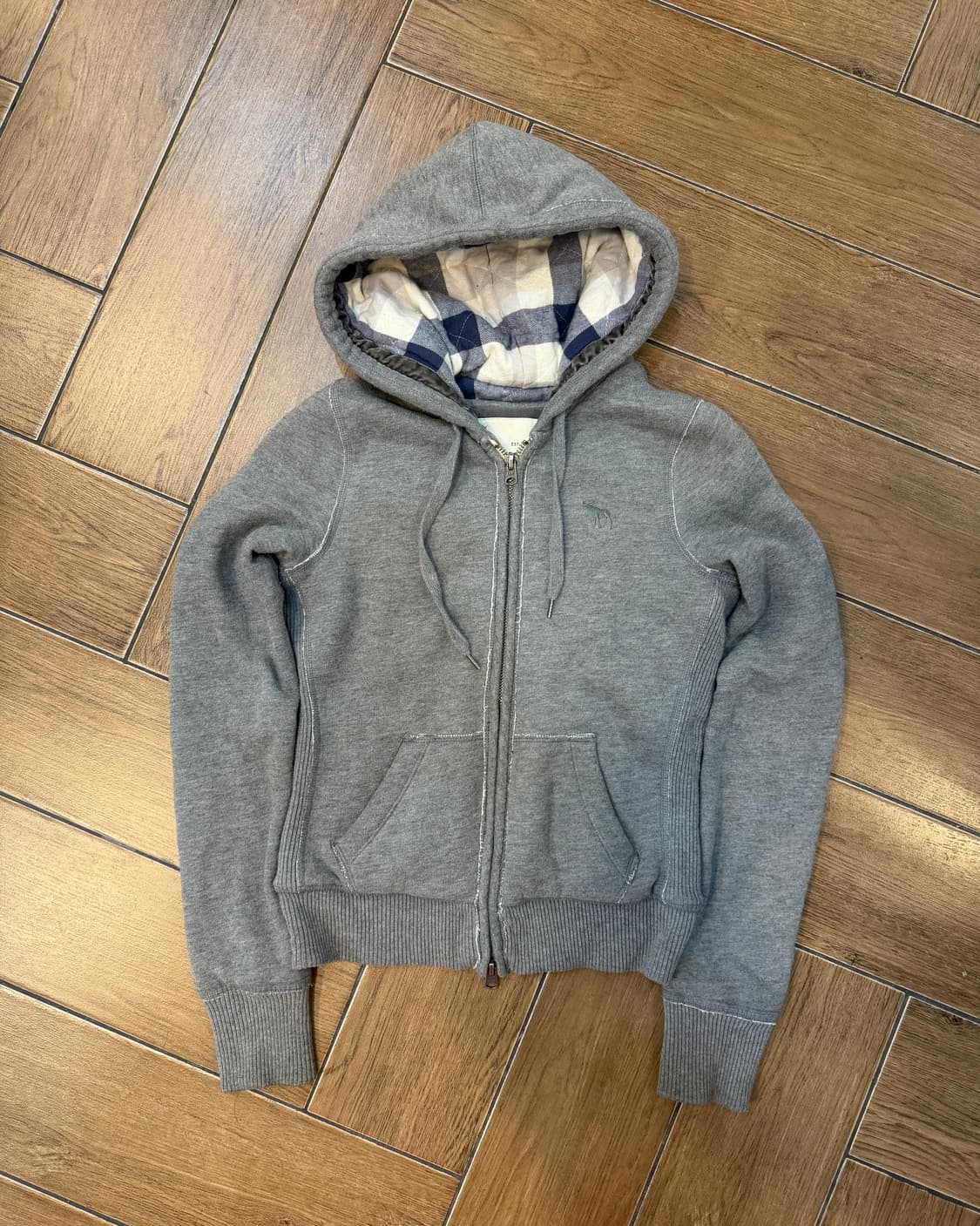 아베크롬비 체크 투웨이 후드집업  상품이미지2