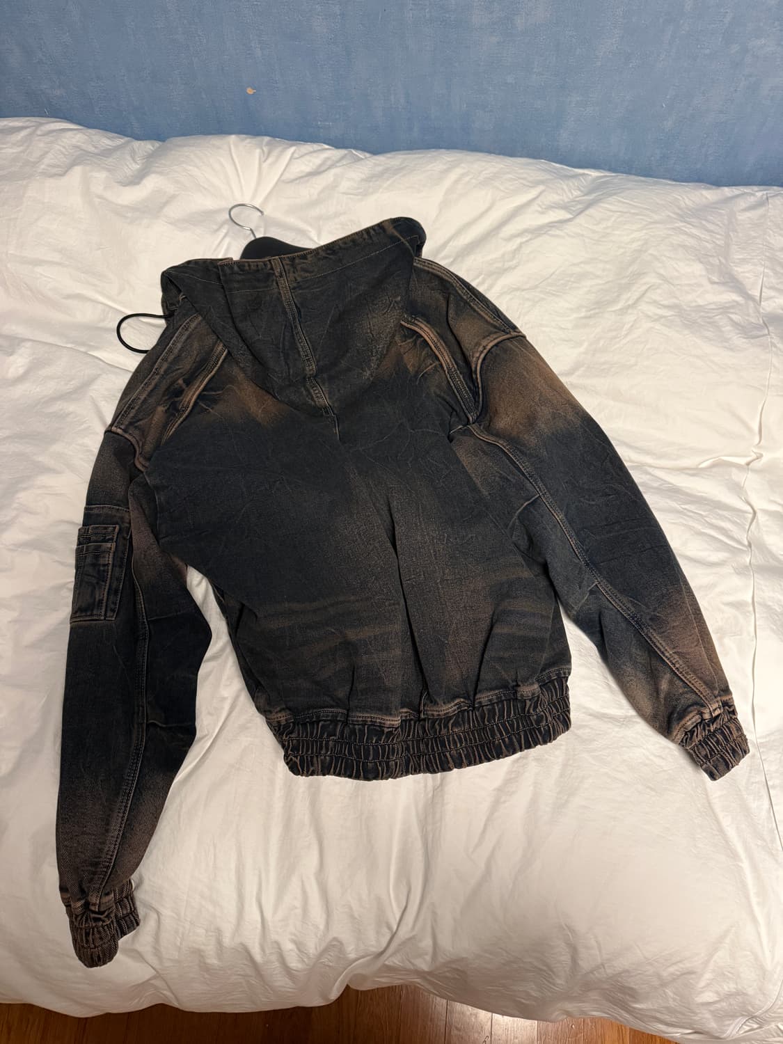 준지 남성 후드 데님자켓 상품이미지2