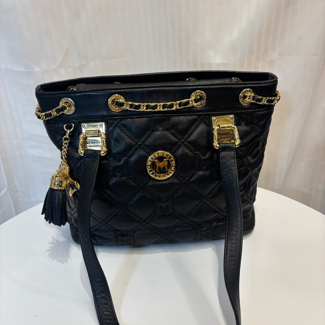 정품 메트로시티 퀄팅 금장 숄더백     상품이미지2