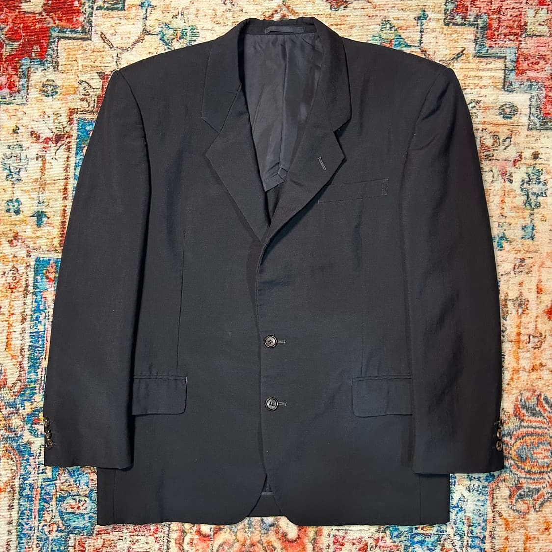 [L] 1998년 생산 꼼데가르송 옴므 듀스 울 모헤어 혼방 블레이저 상품이미지1