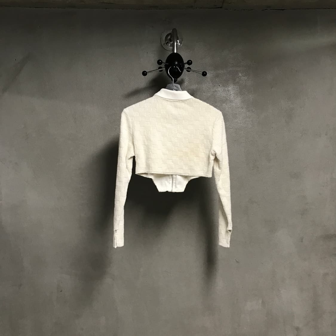 앰부쉬 플리스 패턴 크롭 카라 집업 -(W) 상품이미지6