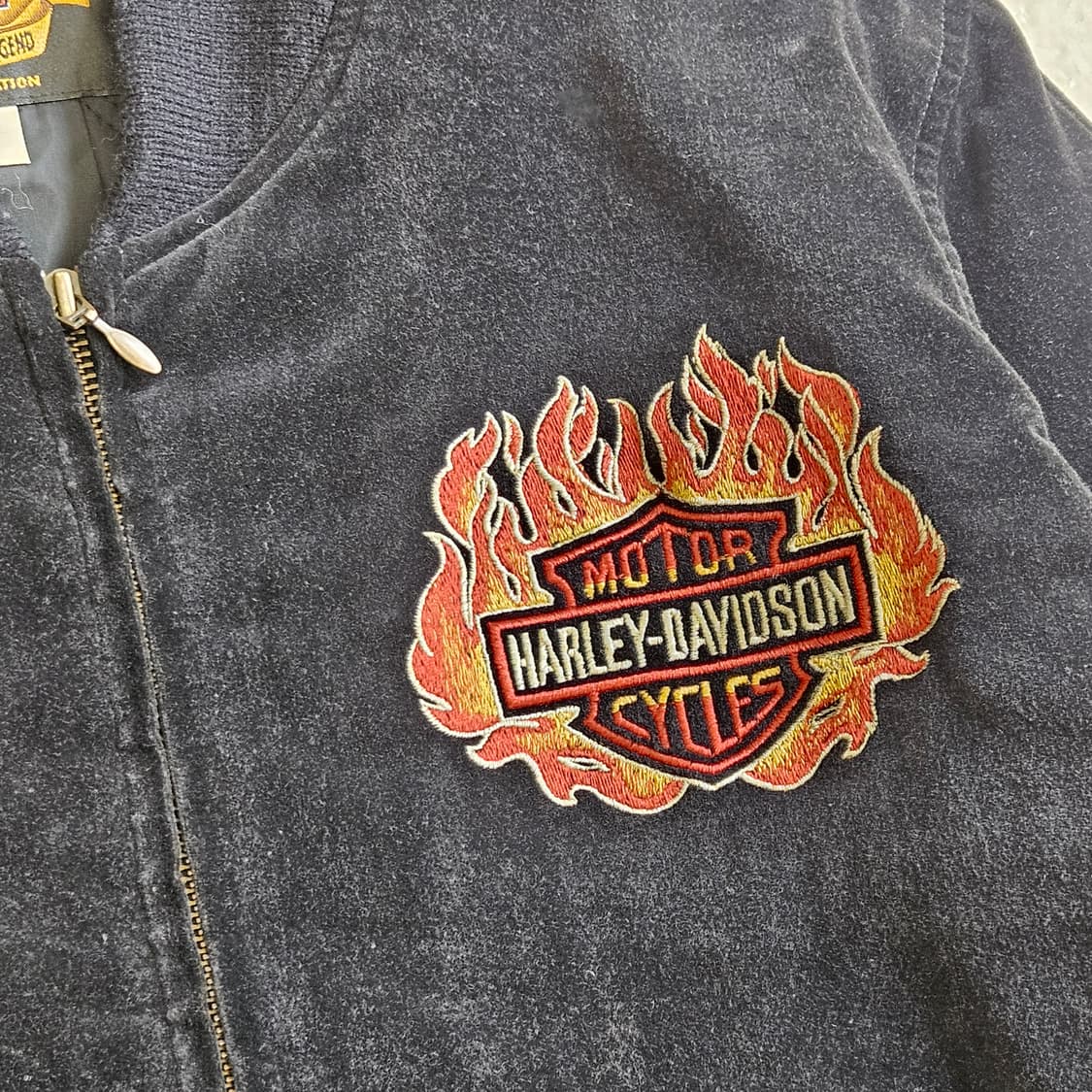할리데이비슨 벨벳 스카잔 블루종 점퍼 M 95 상품이미지4