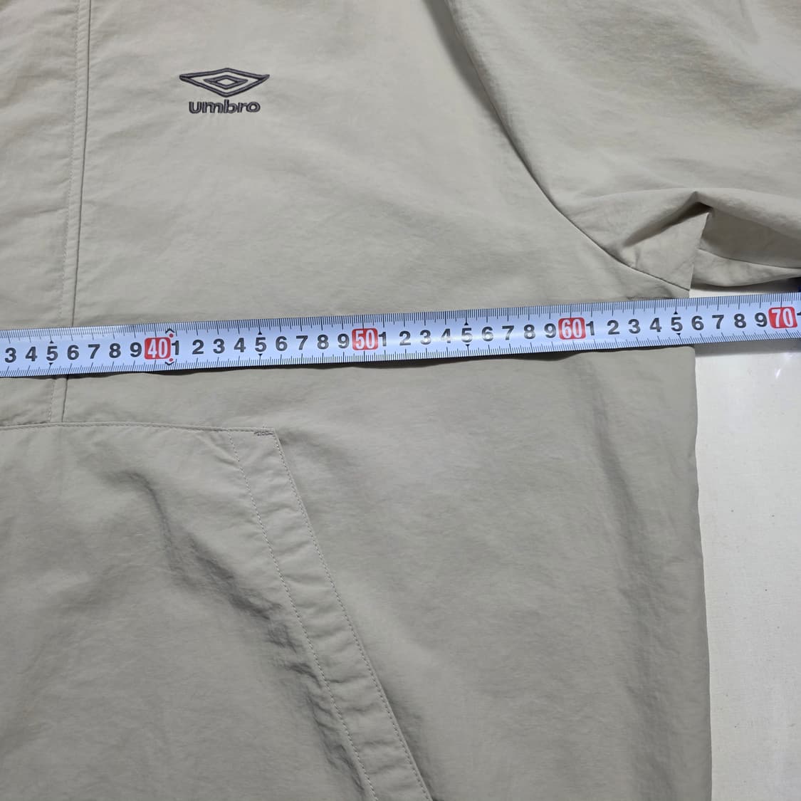 0141 엄브로 UMBRO 하프집업 아노락 반팔 바람막이 L 공용 상품이미지5
