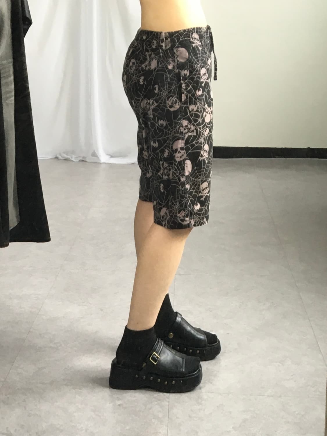 Skull pattern half pants 상품이미지6