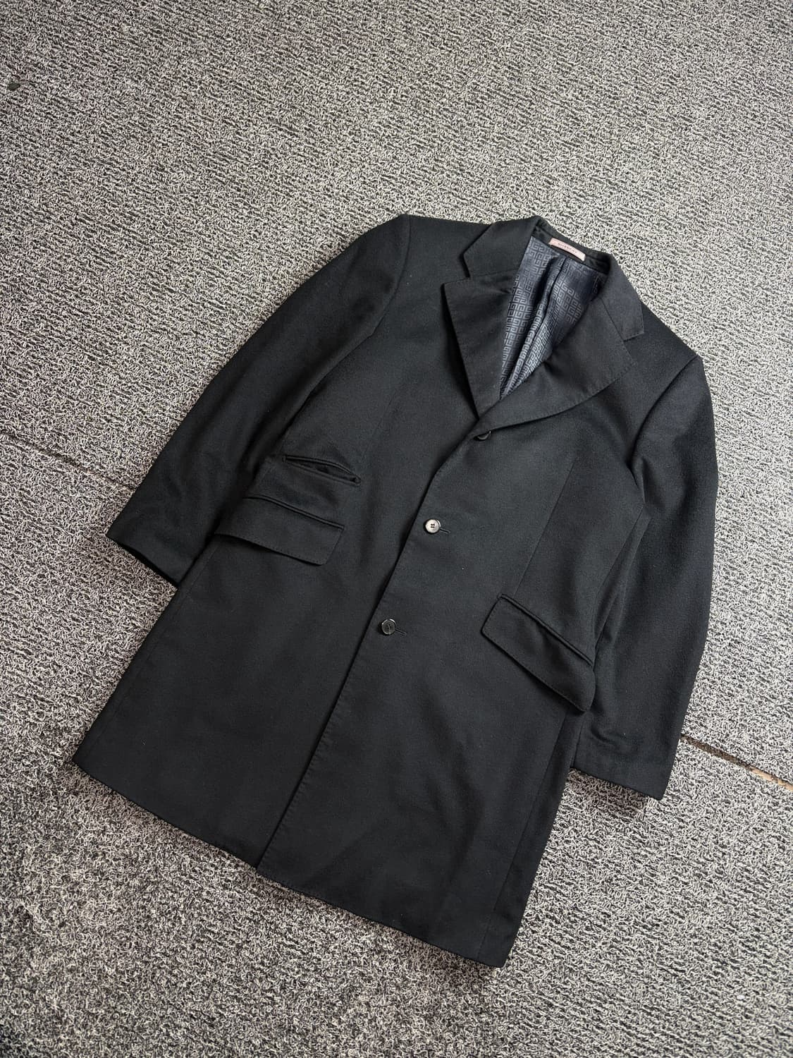 90s 지방시 블랙 캐시미어 울 코트 2603 상품이미지1