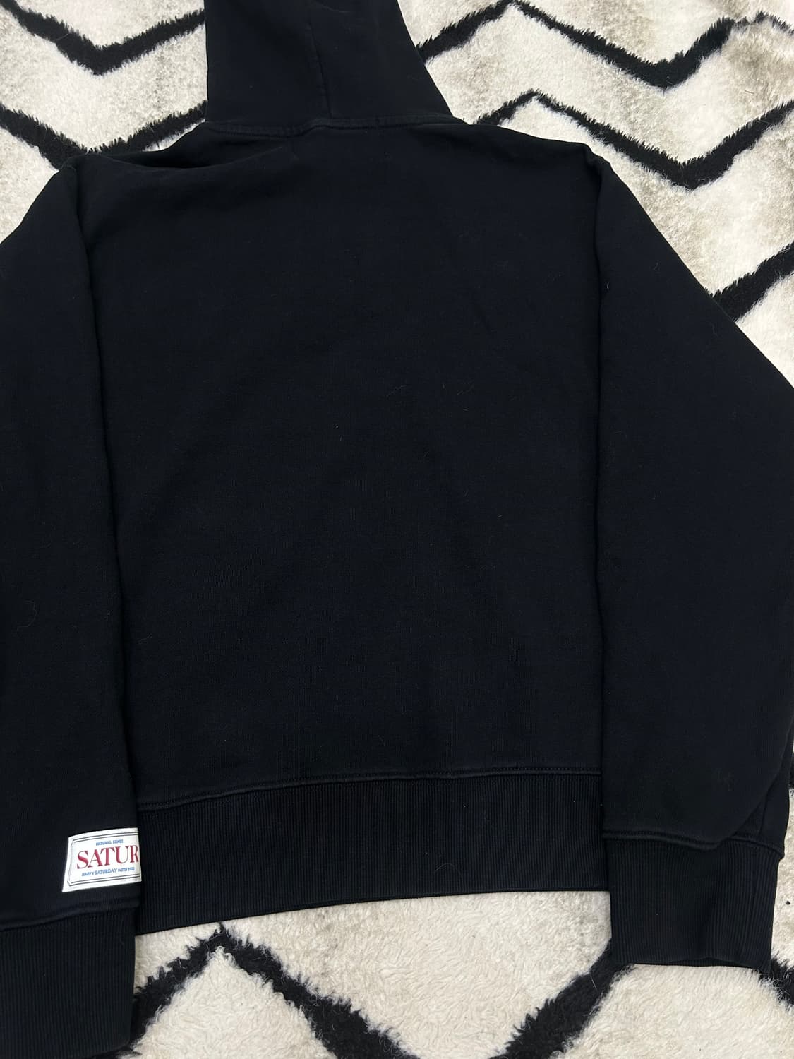 [S]세터 본 보야지 스펠아웃 후드/블랙 상품이미지4