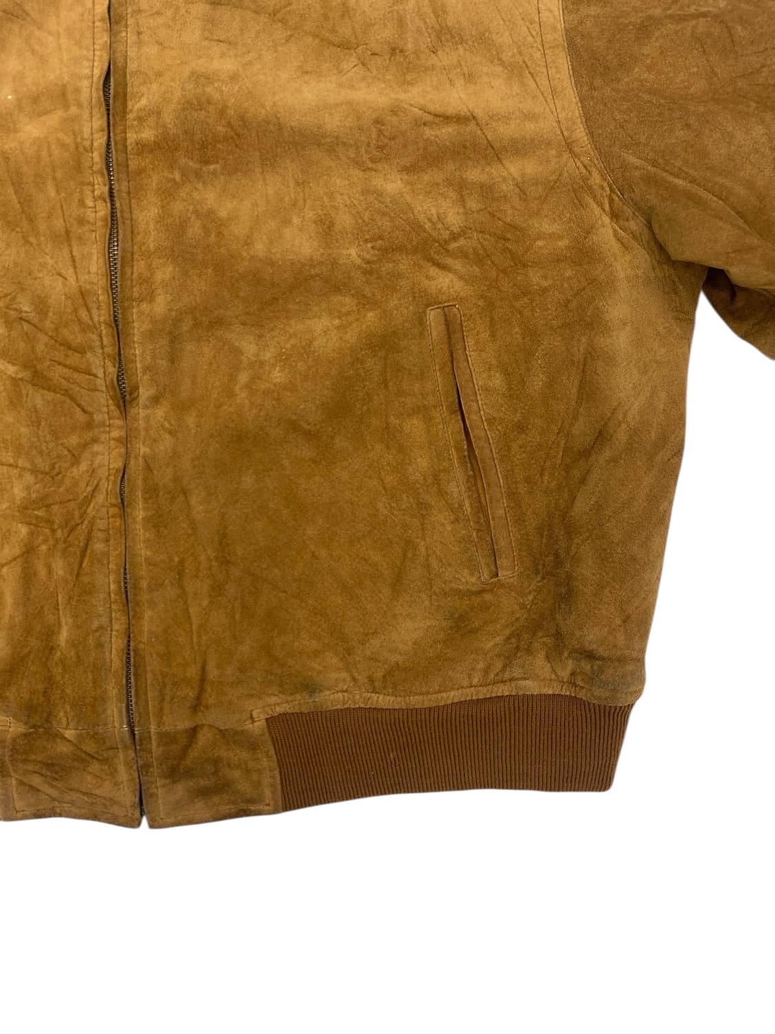 90's 갭 스웨이드 레더 봄버 자켓 상품이미지4