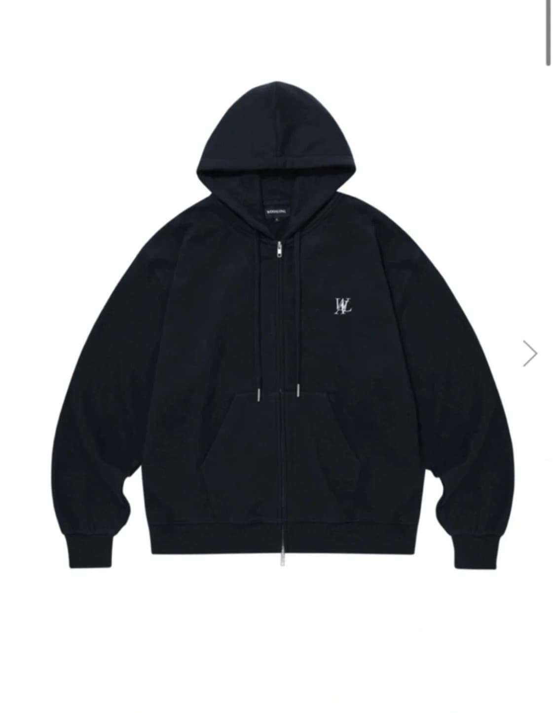 우알롱 네이비 후드집업 상품이미지1