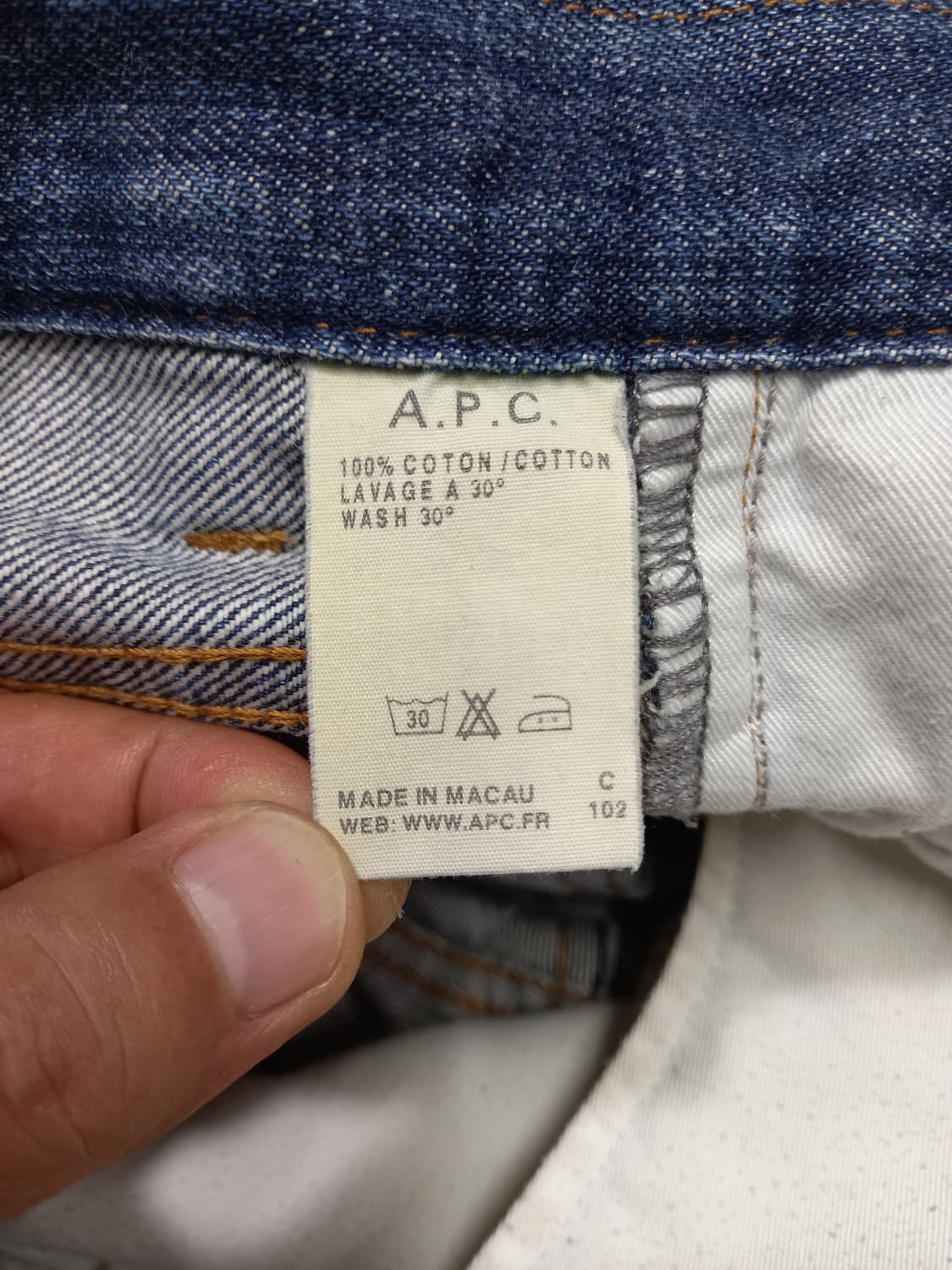 28 A.P.C 셀비지 데님팬츠 28-861 상품이미지8