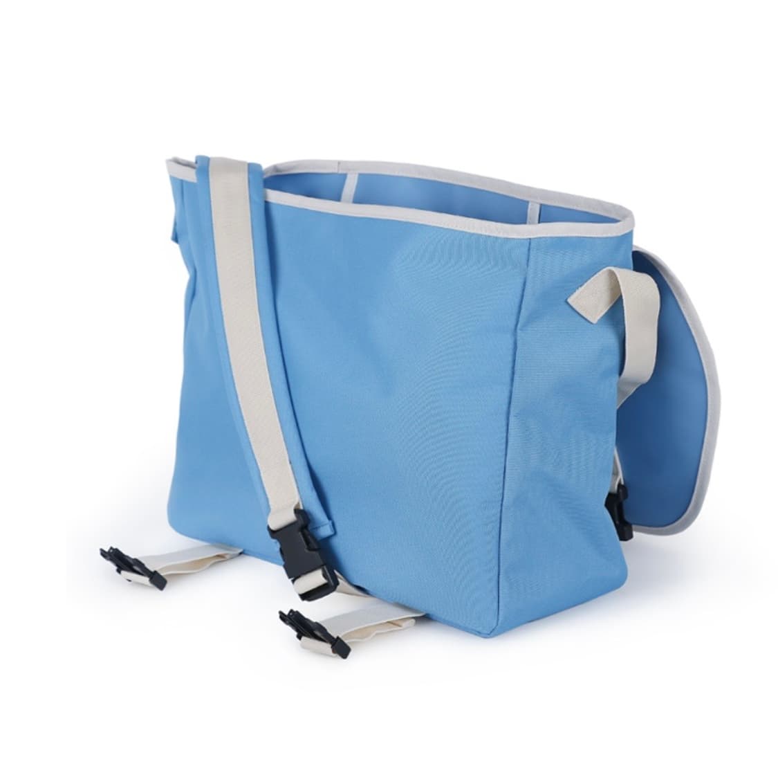 버빌리안 심플 메신저백 스카이블루 새상품 상품이미지5