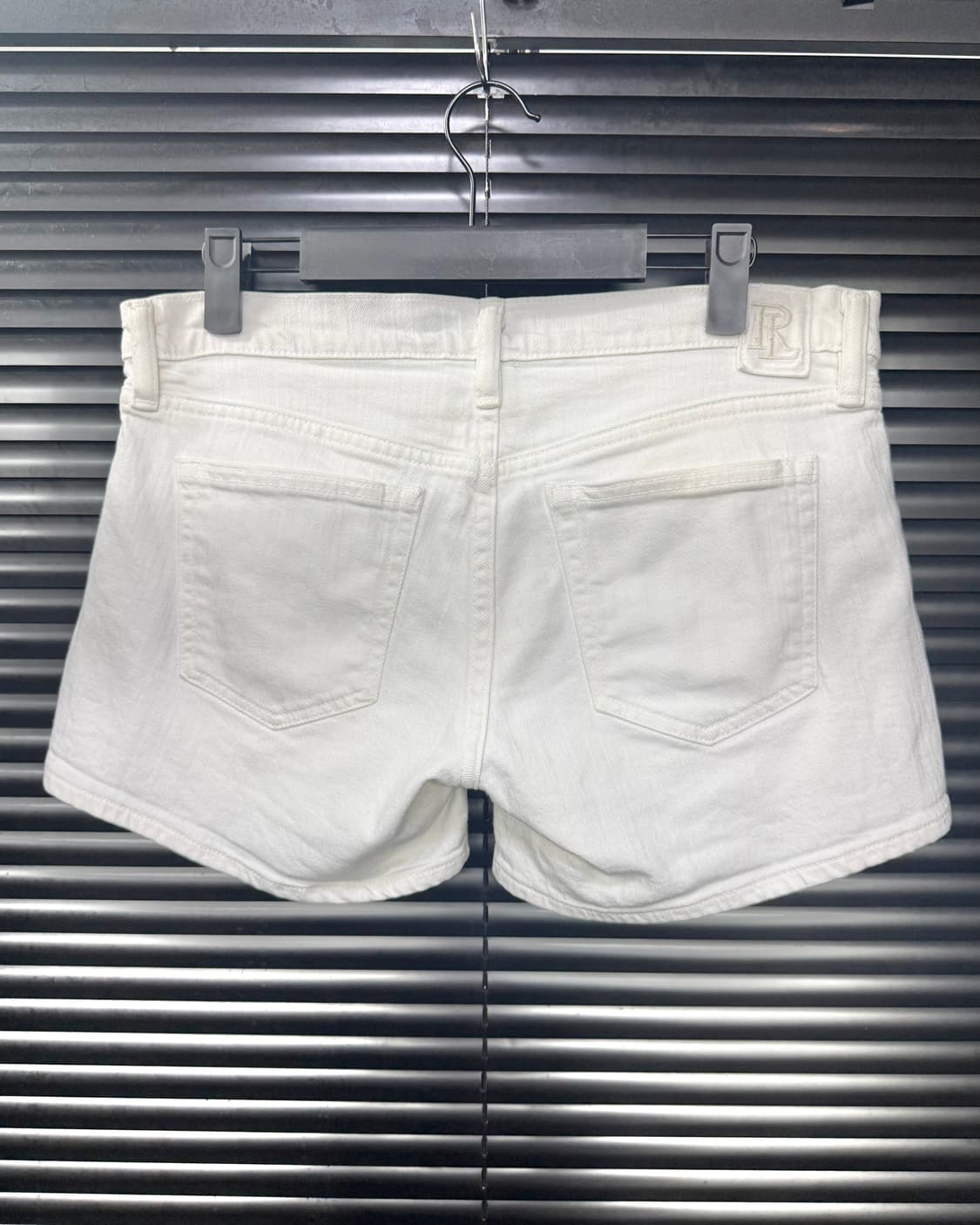 폴로 랄프로렌 스포츠 화이트 흰색 데님 핫팬츠 반바지 포니 32 33 상품이미지5