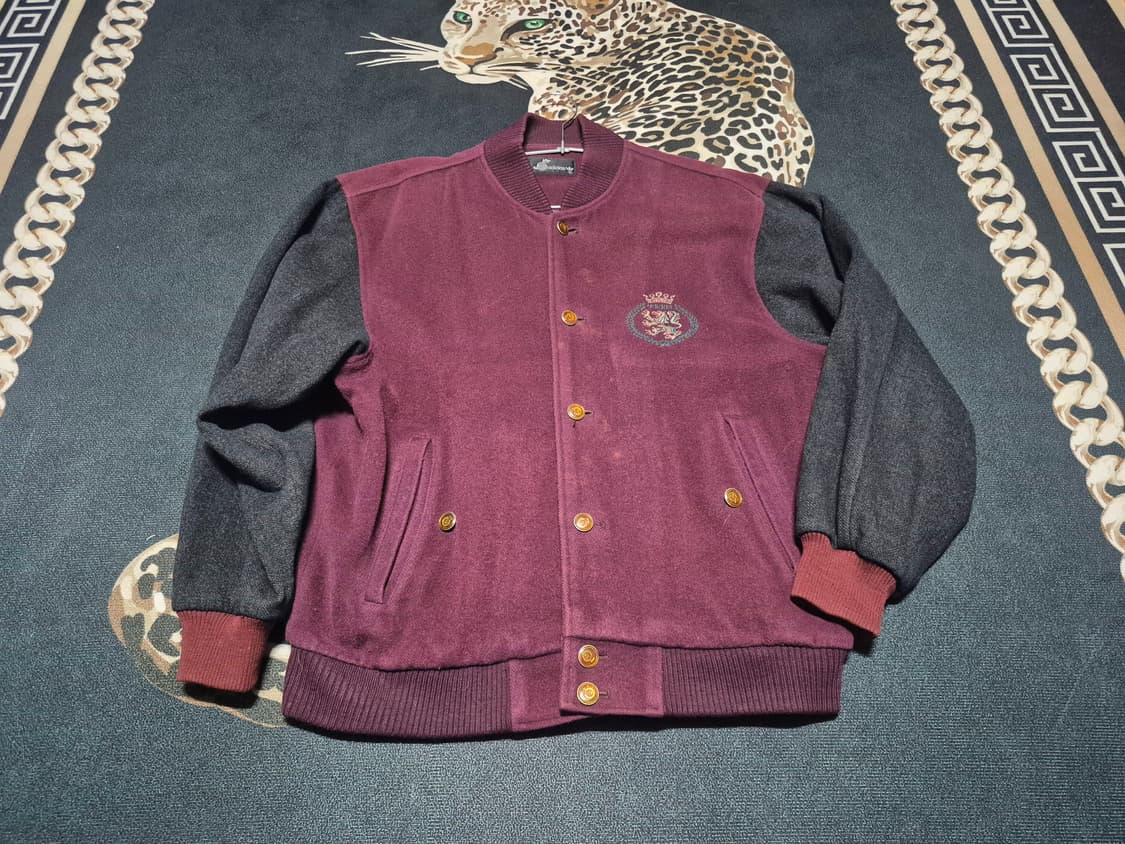 (희귀)90's 아디다스 빈티지 울 금장 바시티 자켓 L 상품이미지1