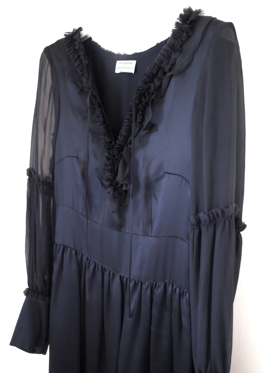 PHILOSOPHY DI ALBERTA FERRETTI 실크 러플 원피스 상품이미지4