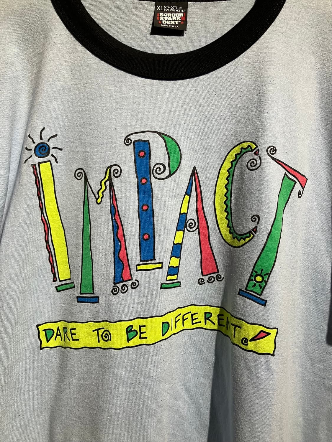 90s USA 빈티지 스크린 스타즈 링거 티셔츠 상품이미지3