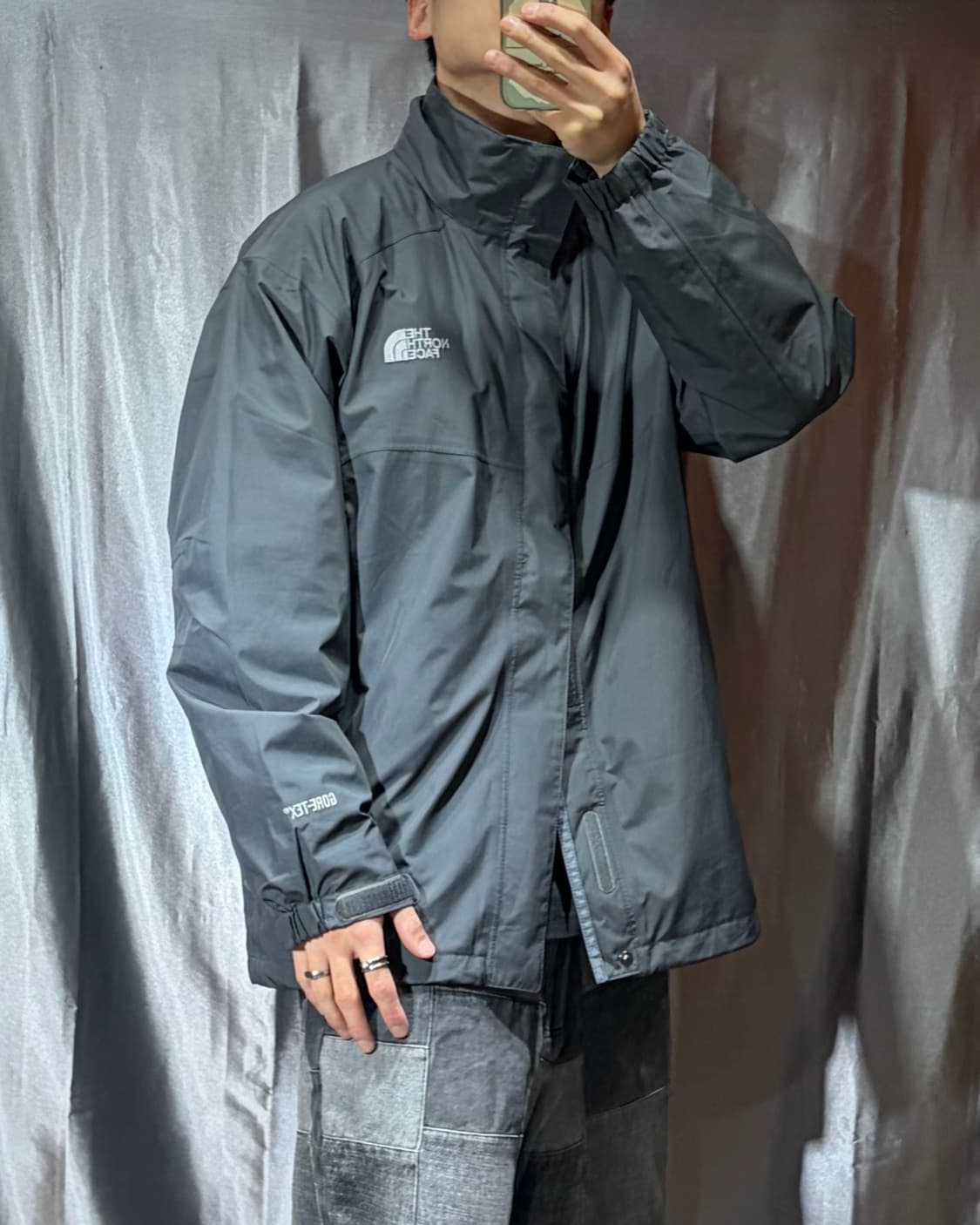 XL 노스페이스 고어텍스 다크그레이 나일론 자켓 상품이미지1