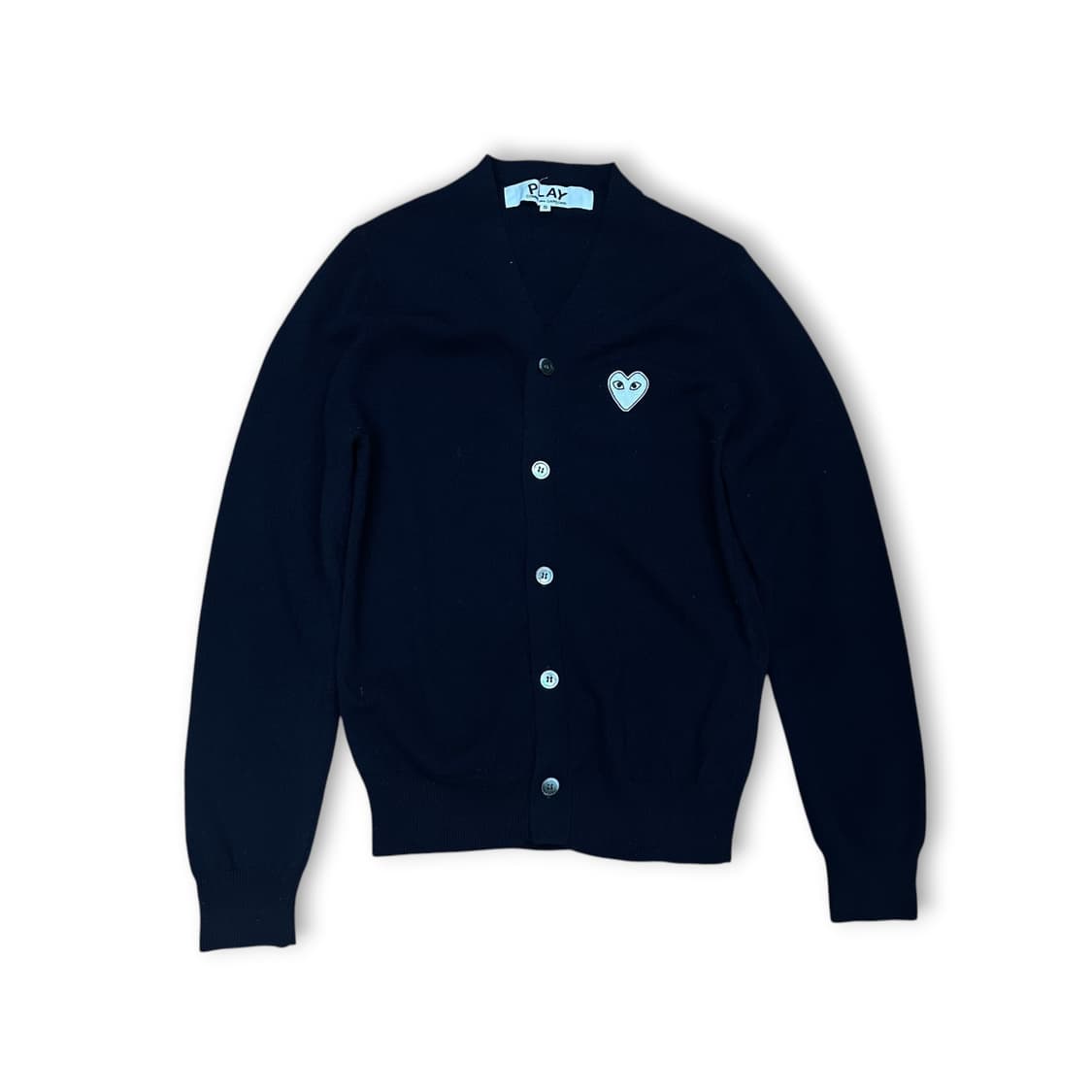 꼼데가르송 화이트와펜 가디건 상품이미지1