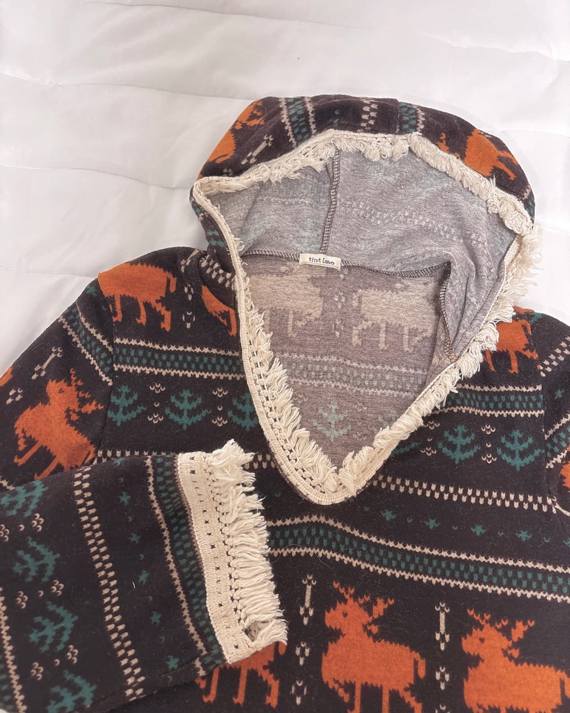 일본 빈티지 노르딕 패턴 니트 원피스 하구미 모리걸 임수정 송은채 상품이미지3