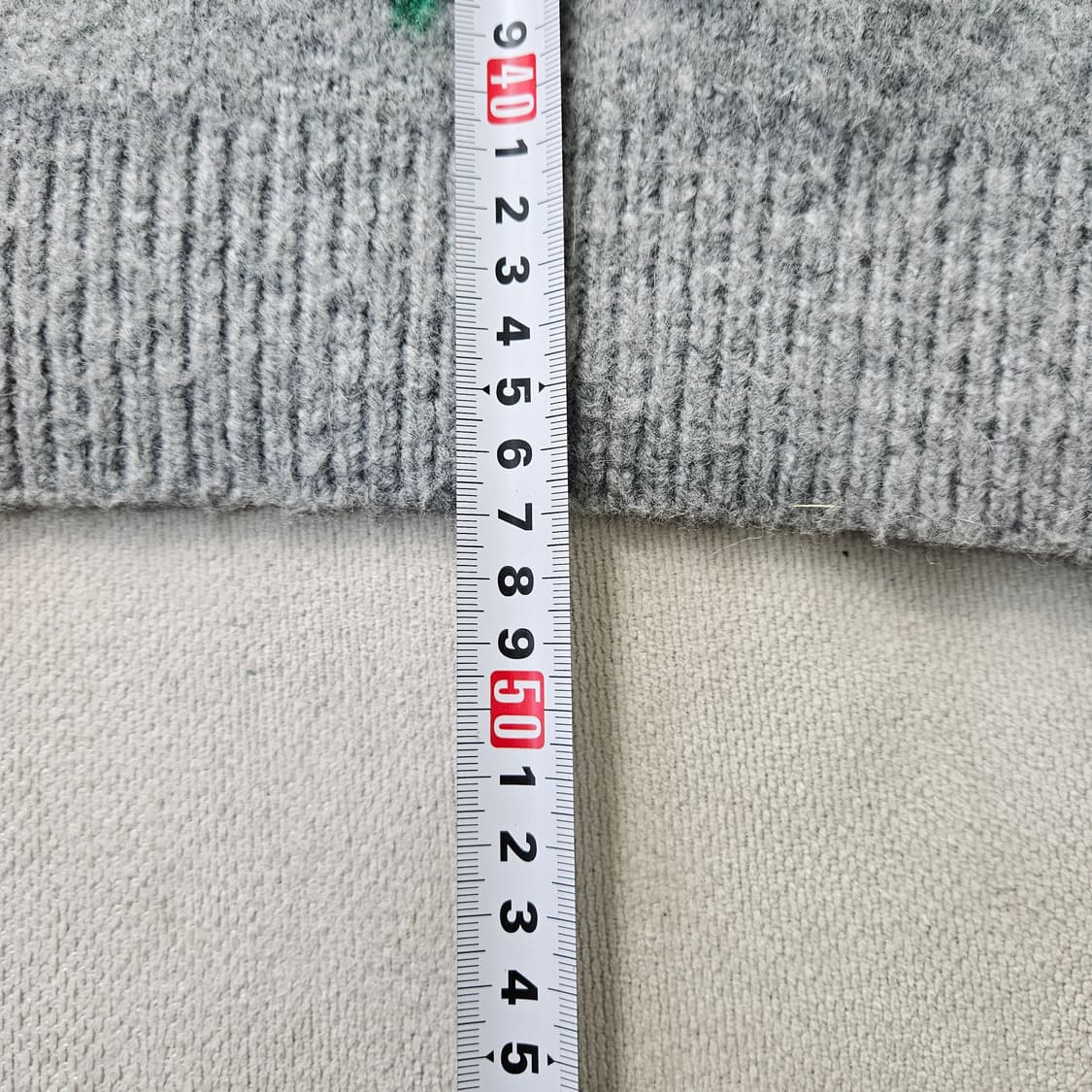 실측확인 빈티지 여성 체리자수 크롭 니트 0323Y 상품이미지6