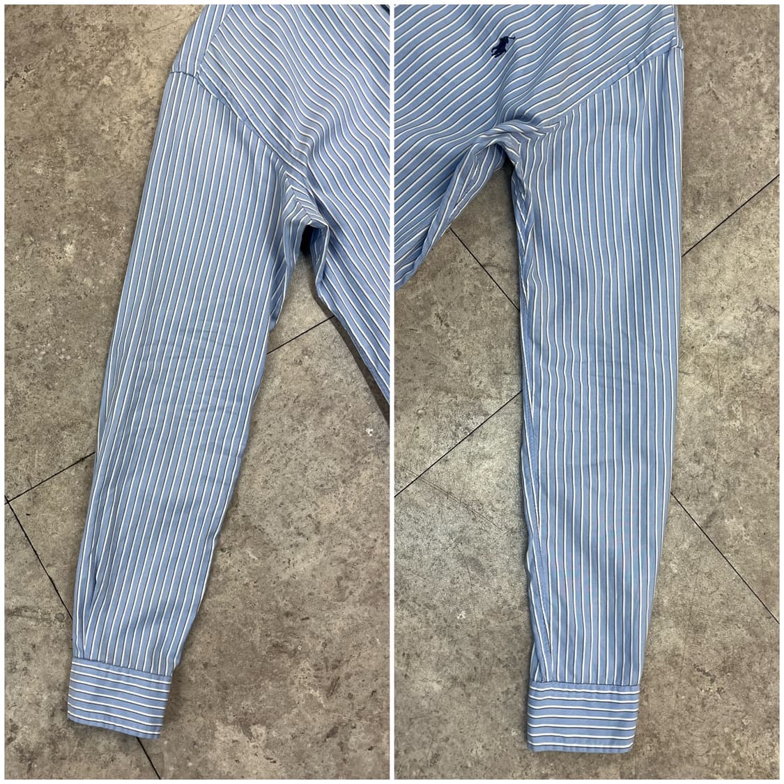 폴로 랄프로렌 스트라이프 셔츠 스카이블루 XS #csz3046  상품이미지7